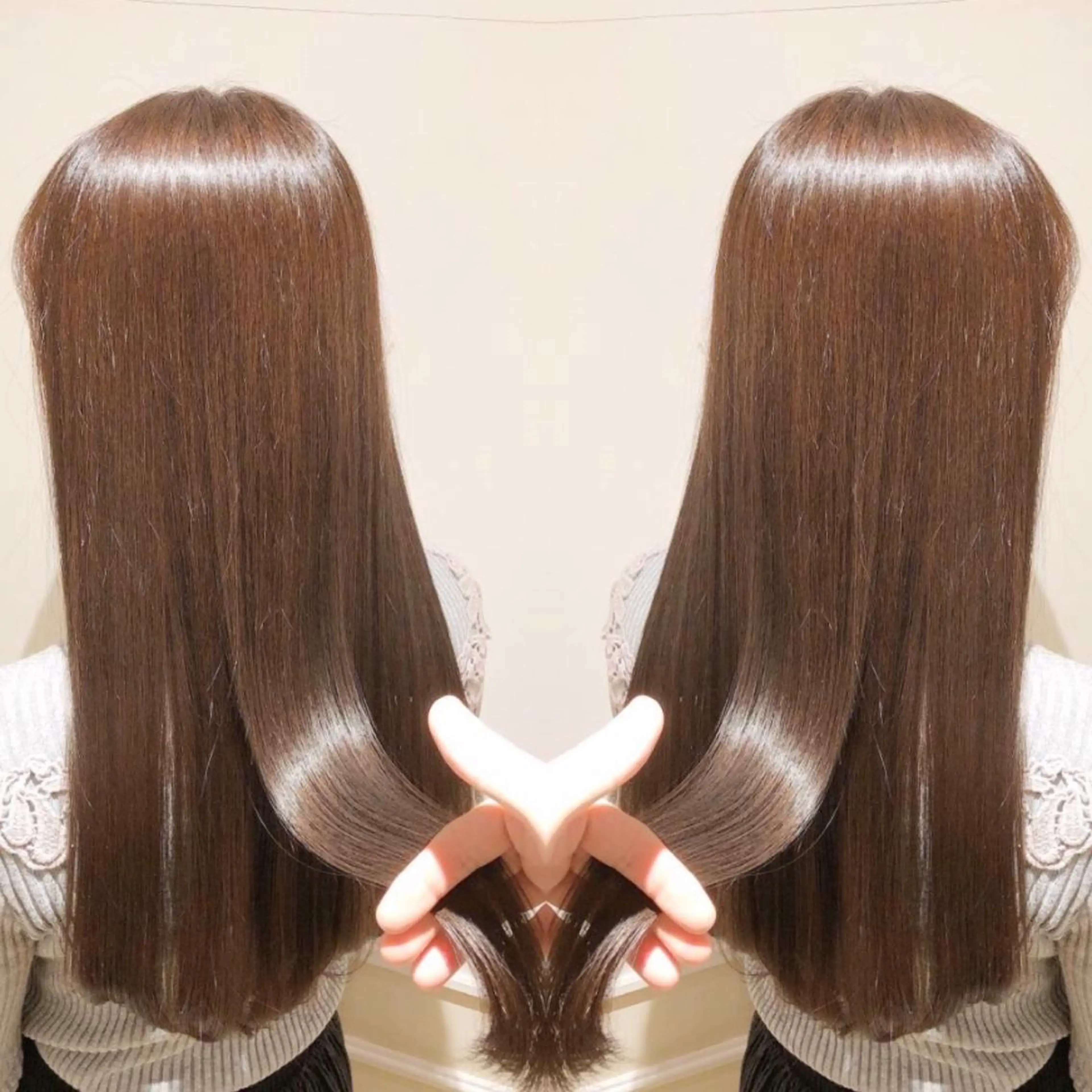 ロング カット ヘアカラー トリートメント ご予約 宜しくお願いします！のヘアスタイル