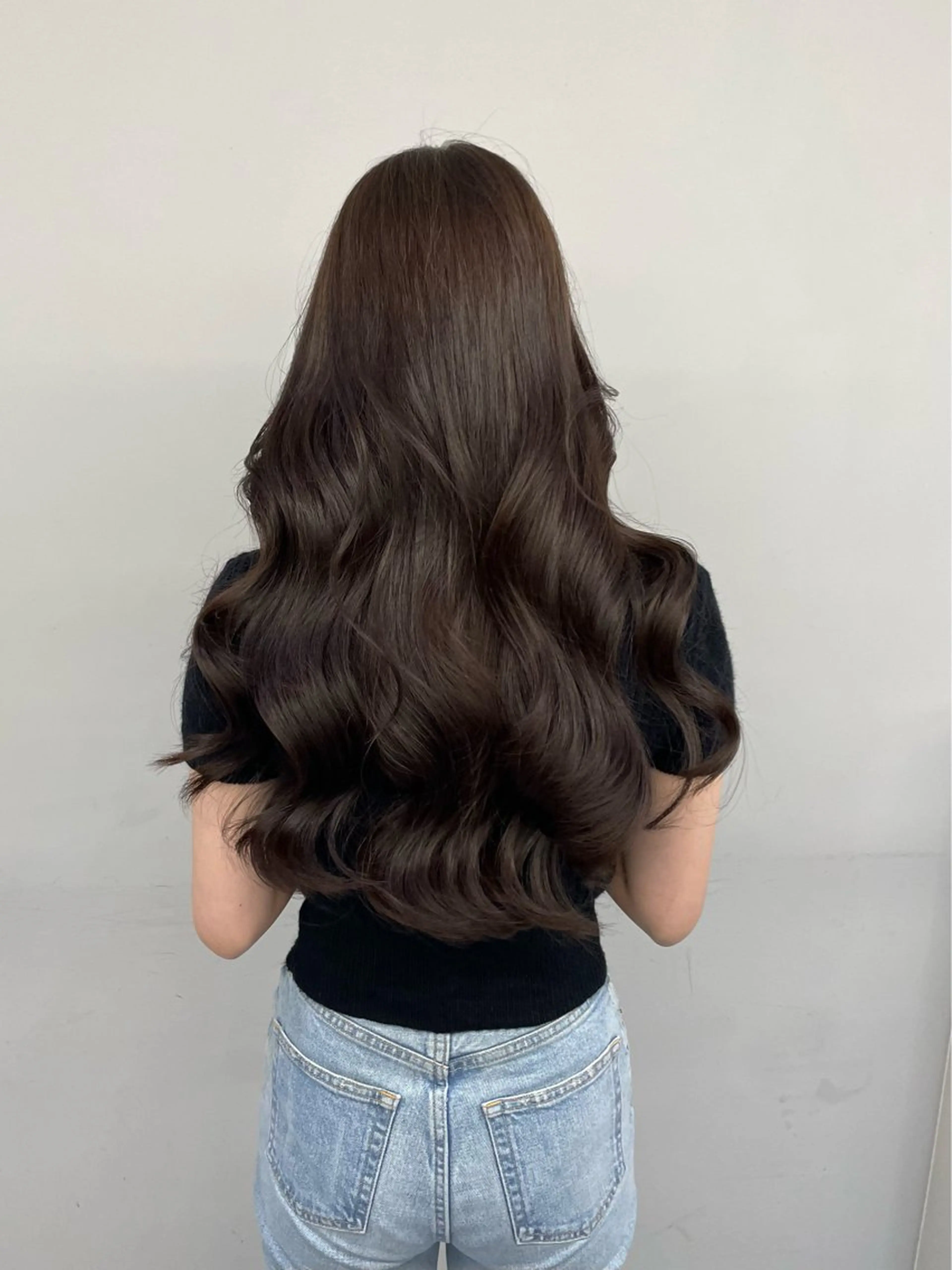 ロング ハイレイヤー 韓国風ヘア レイヤーカット ロング 似合わせcut/ 艶カラー/Rinaのヘアスタイル