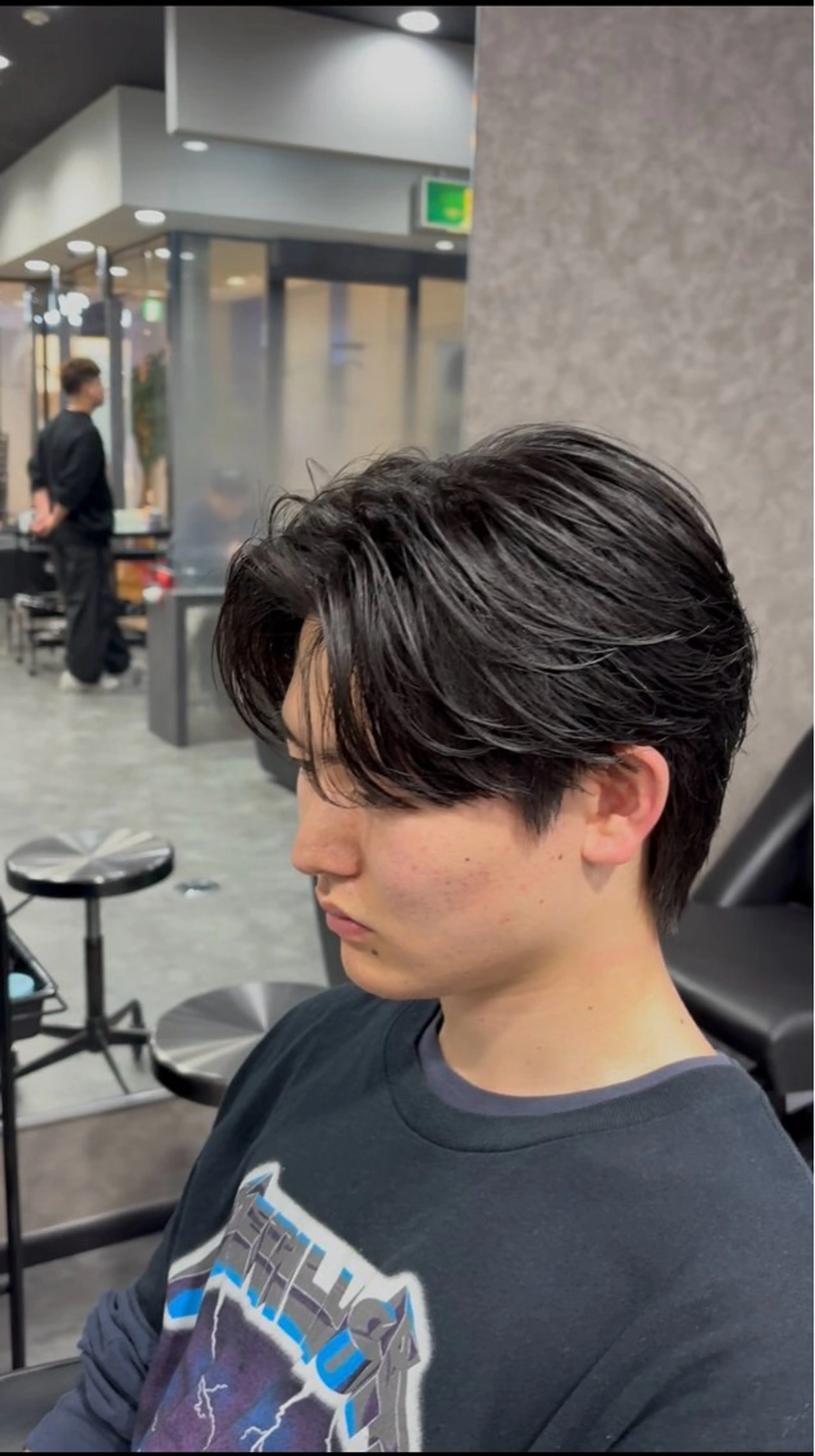 メンズ センターパート フェザーパーマ メンズパーマ Hair Salon LUCEY所属・メンズパーマ/カラ ー/川越/成田最のヘアスタイル