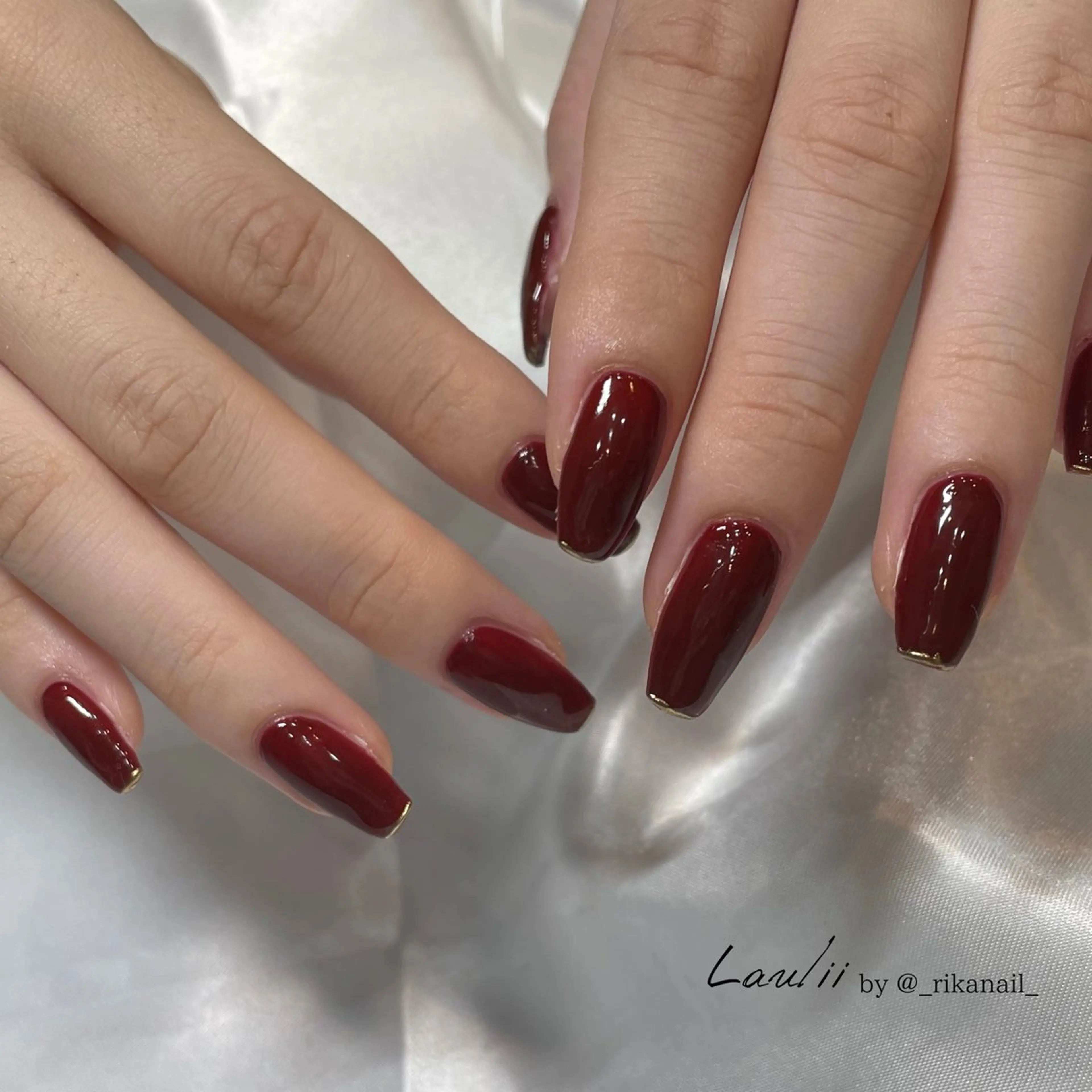 ネイル フレンチネイル privatesalon Laulii所属・Laulii RIKAのネイルデザイン