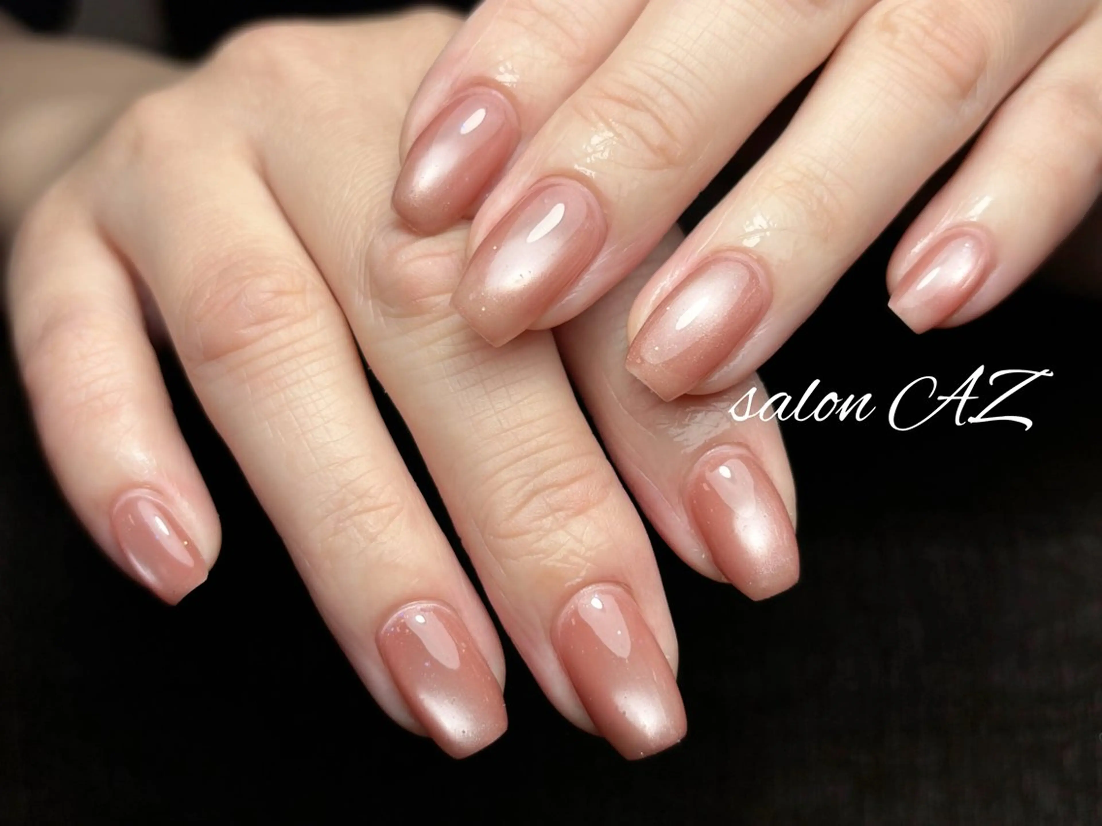 ネイル アートネイル 長さ出し フットネイル フレンチネイル ジェルネイル ハンドネイル salon AZのネイルデザイン