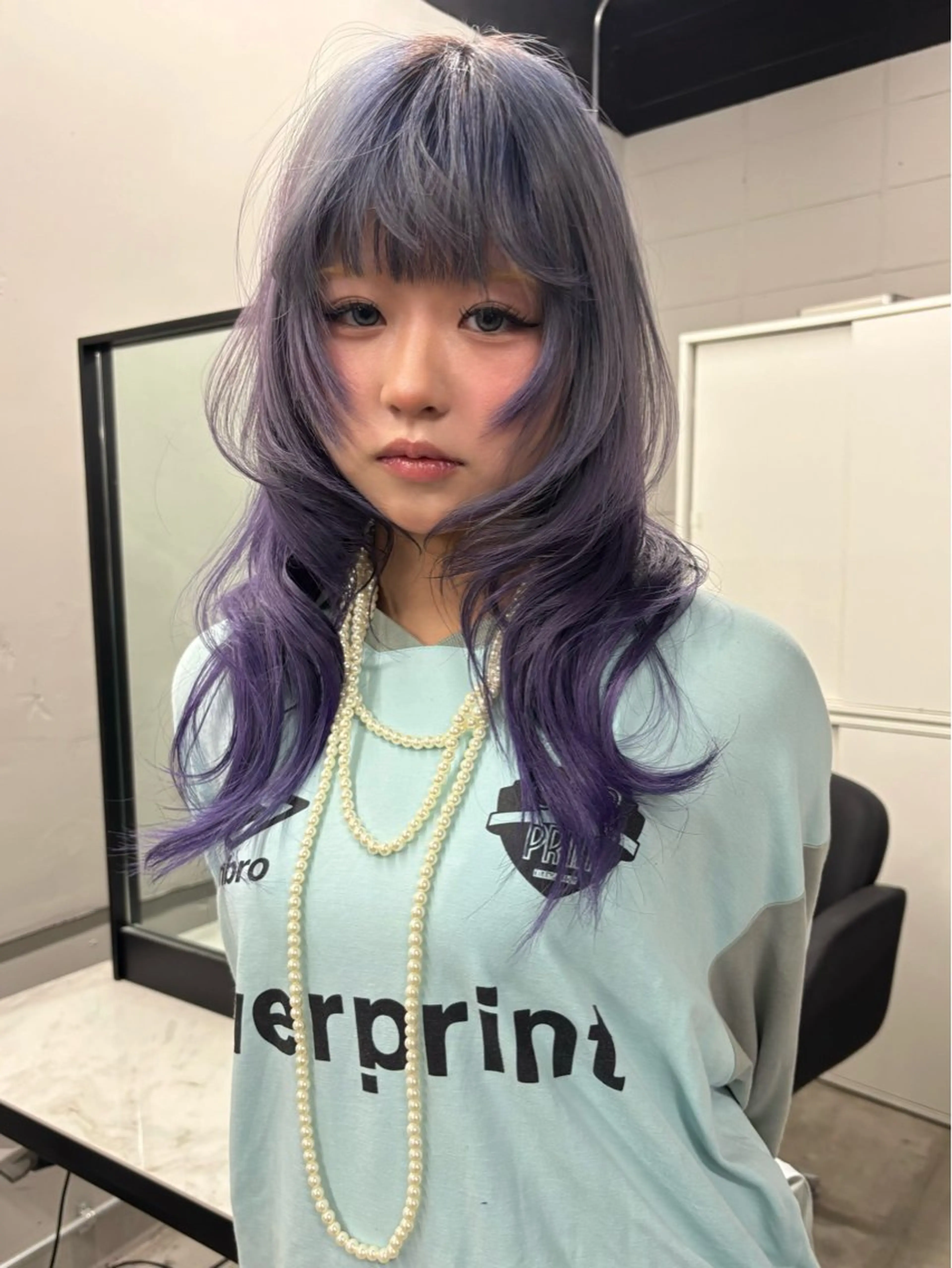 ロング カラー カット ✩デザインカラー /レイヤー✩momoのヘアスタイル