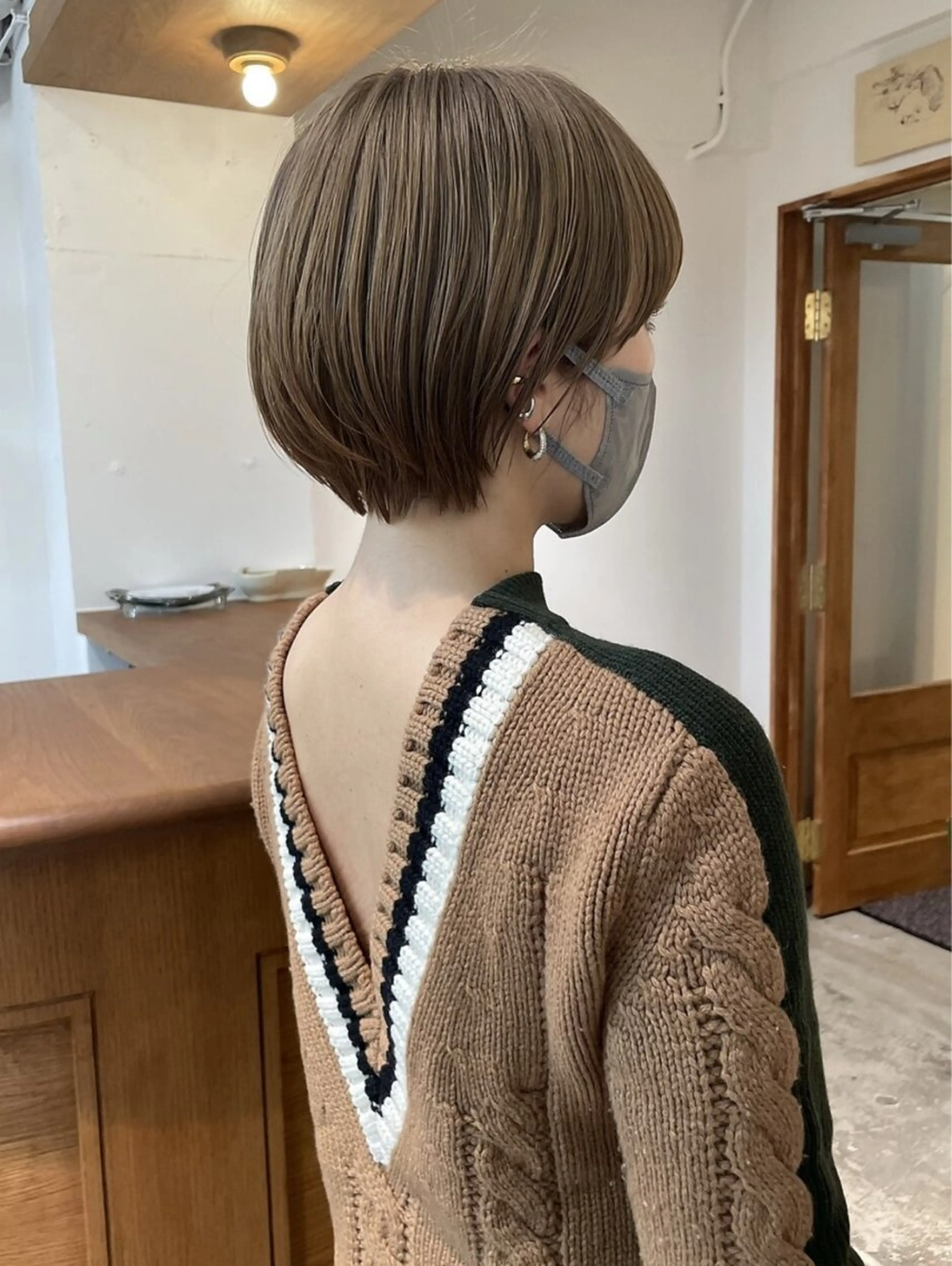 ショート カラー アッシュ 透明感カラー ヘアカラー ENIEN MAKE'S 立川所属・ナチュラルなカラー 映画美容師/yujiのヘアスタイル