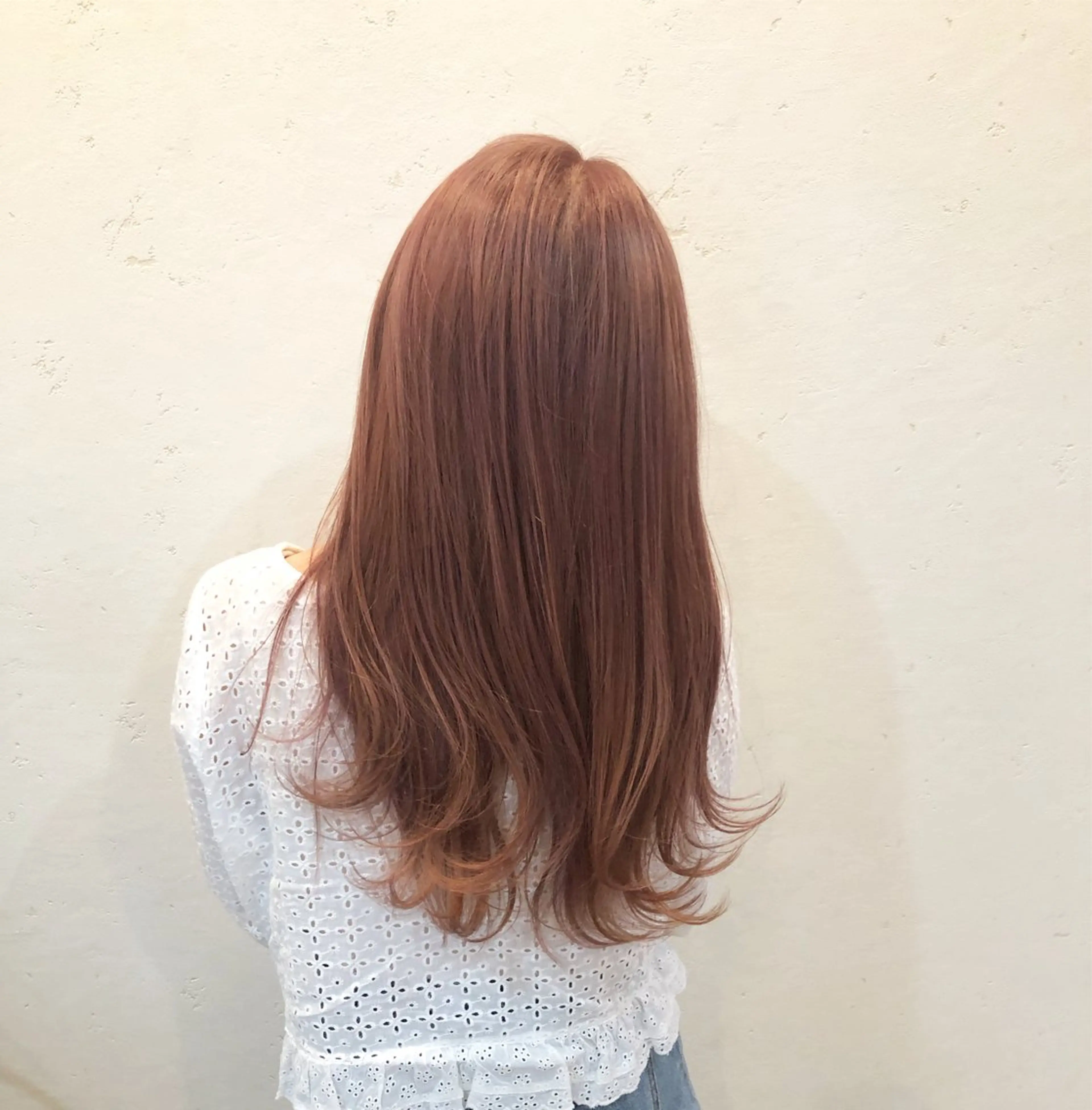 ミディアム カラー ベージュカラー オレンジ オレンジベージュ トリートメント ニュアンスカラー🫧 加納のヘアスタイル