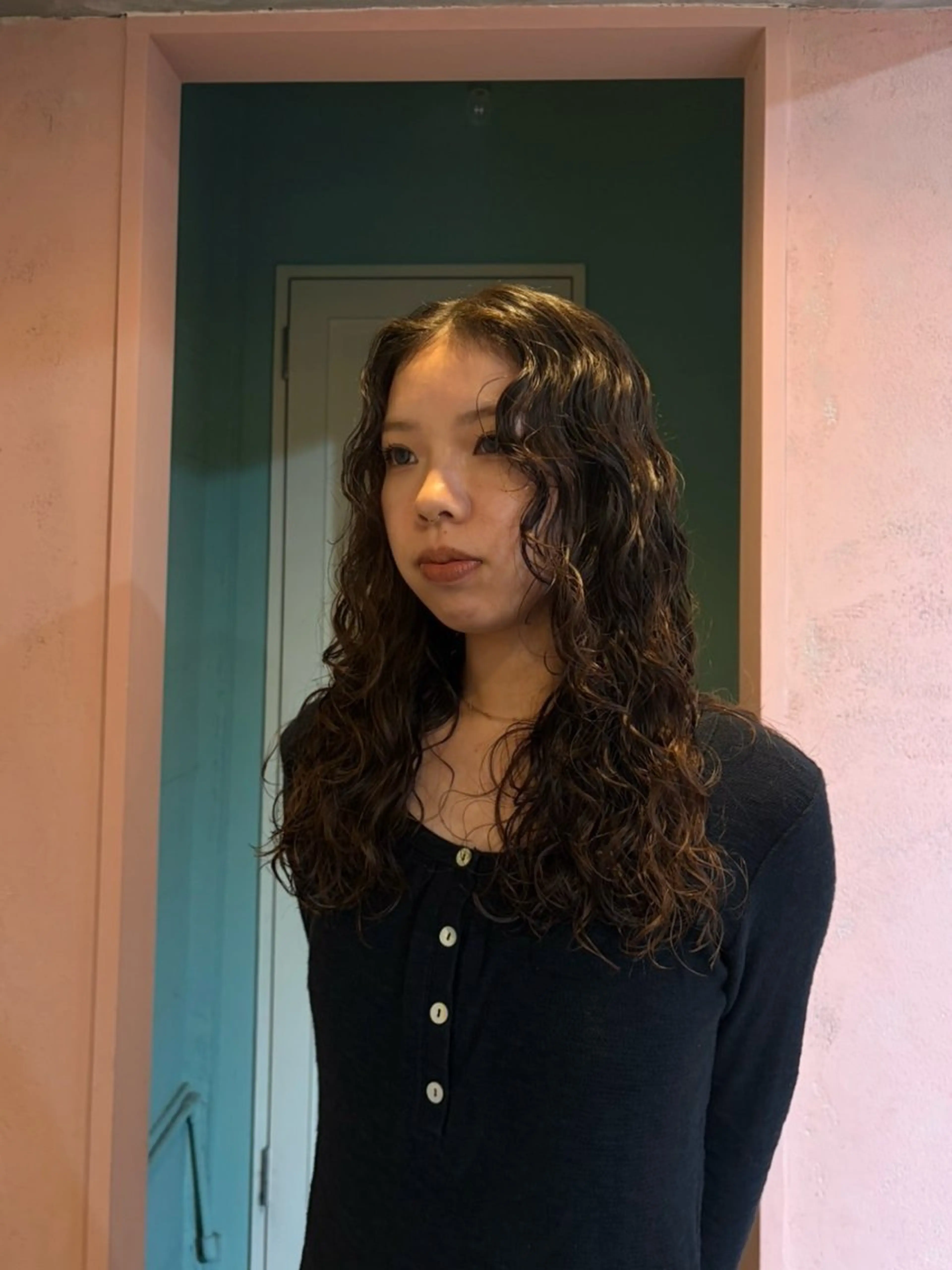 ロング パーマ カット パーマ MAHAE 廣瀬のヘアスタイル