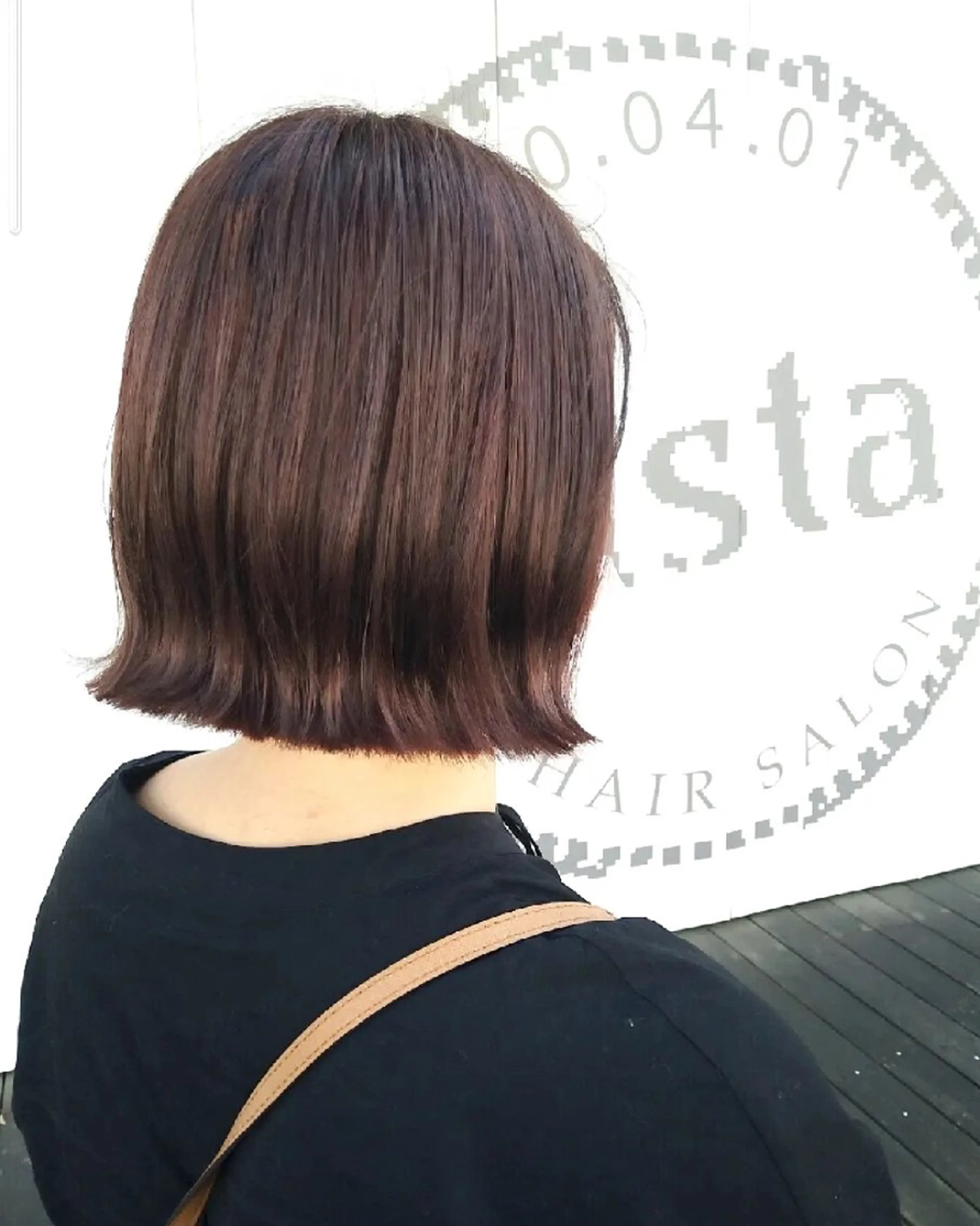 ショート ボブ 外ハネヘア アイブロウ◎ rista藤岡佳世のヘアスタイル