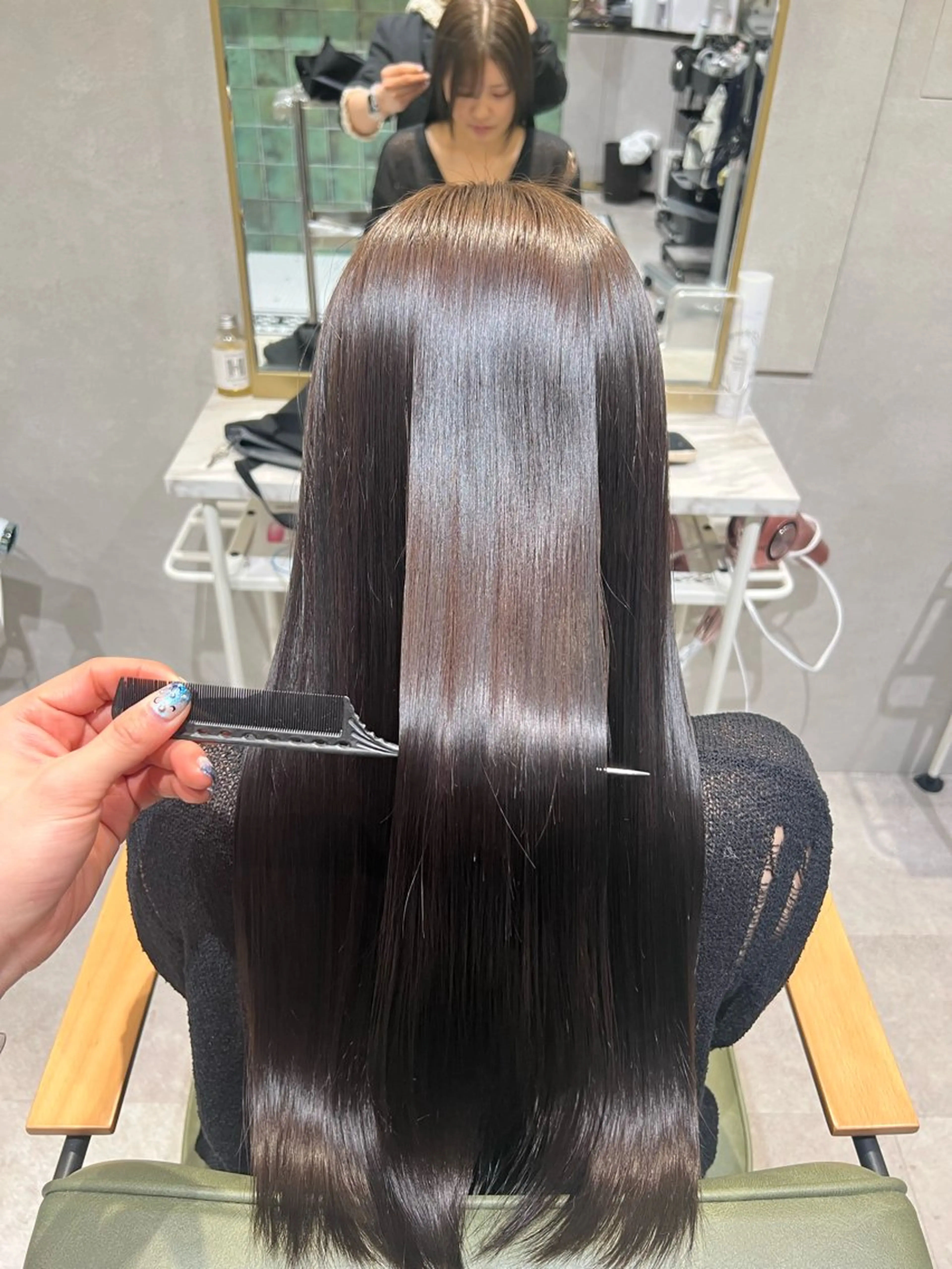 カラー 新宿カラー パーマのヘアスタイル