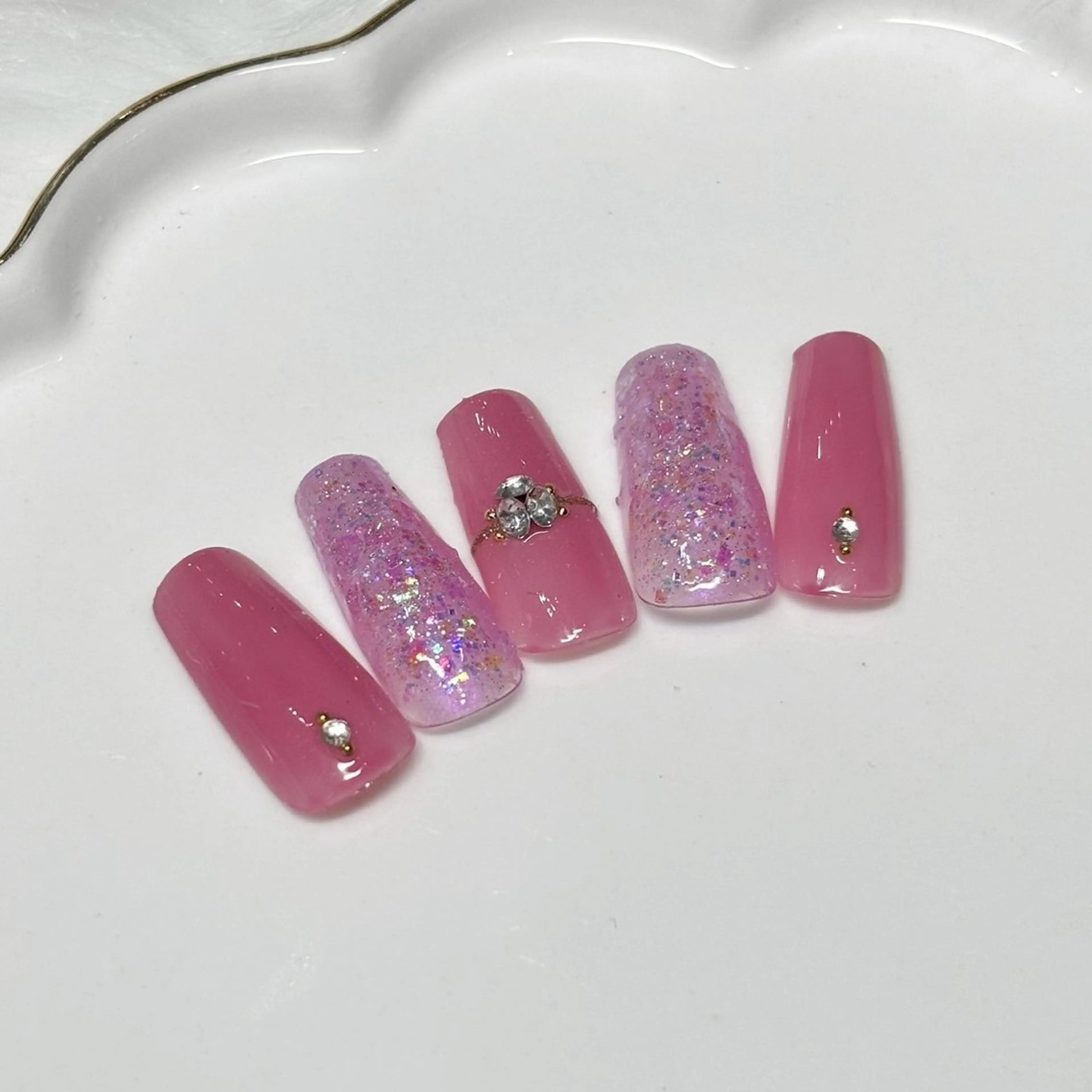 ネイル フットネイル ジェルネイル マグネットネイル パラジェル 一之瀬 柚季のネイルデザイン