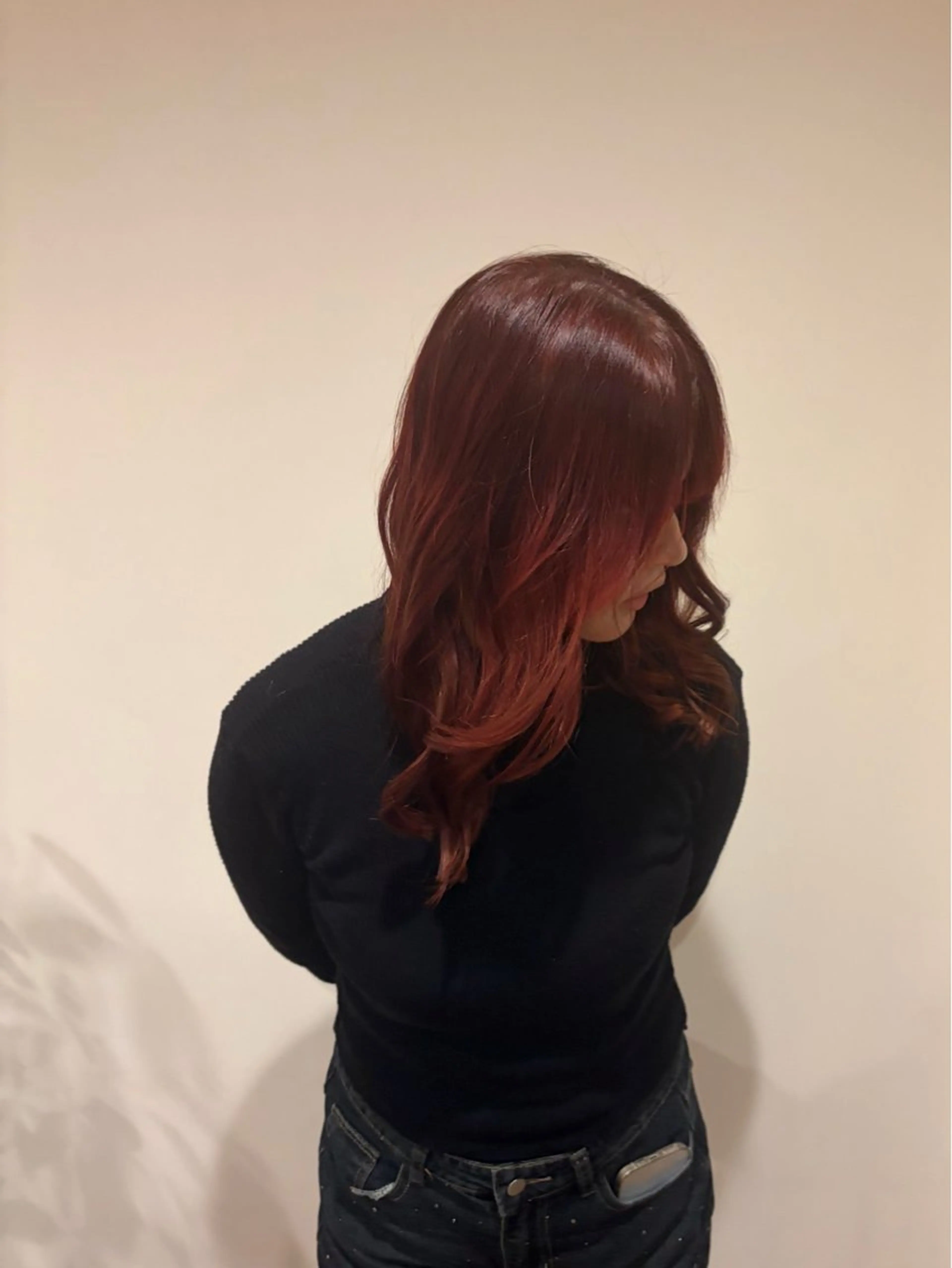 ロング カラー ヘアカラー トリートメント 朝野 美華/暖色カラーのヘアスタイル