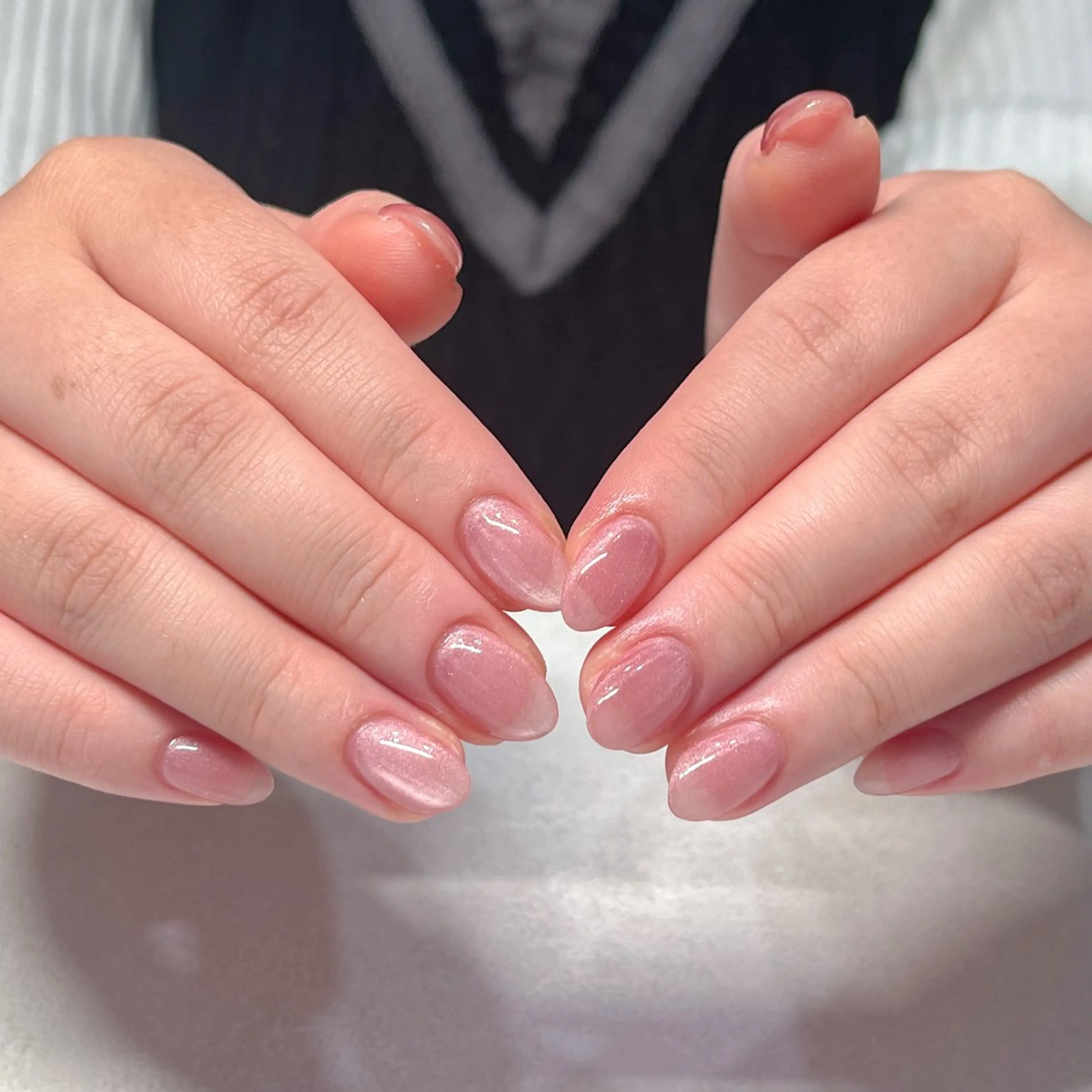 ネイル マグネットネイル ニュアンスネイル シンプルネイル 冬ネイル MAO / 香椎/美フォルムのネイルデザイン