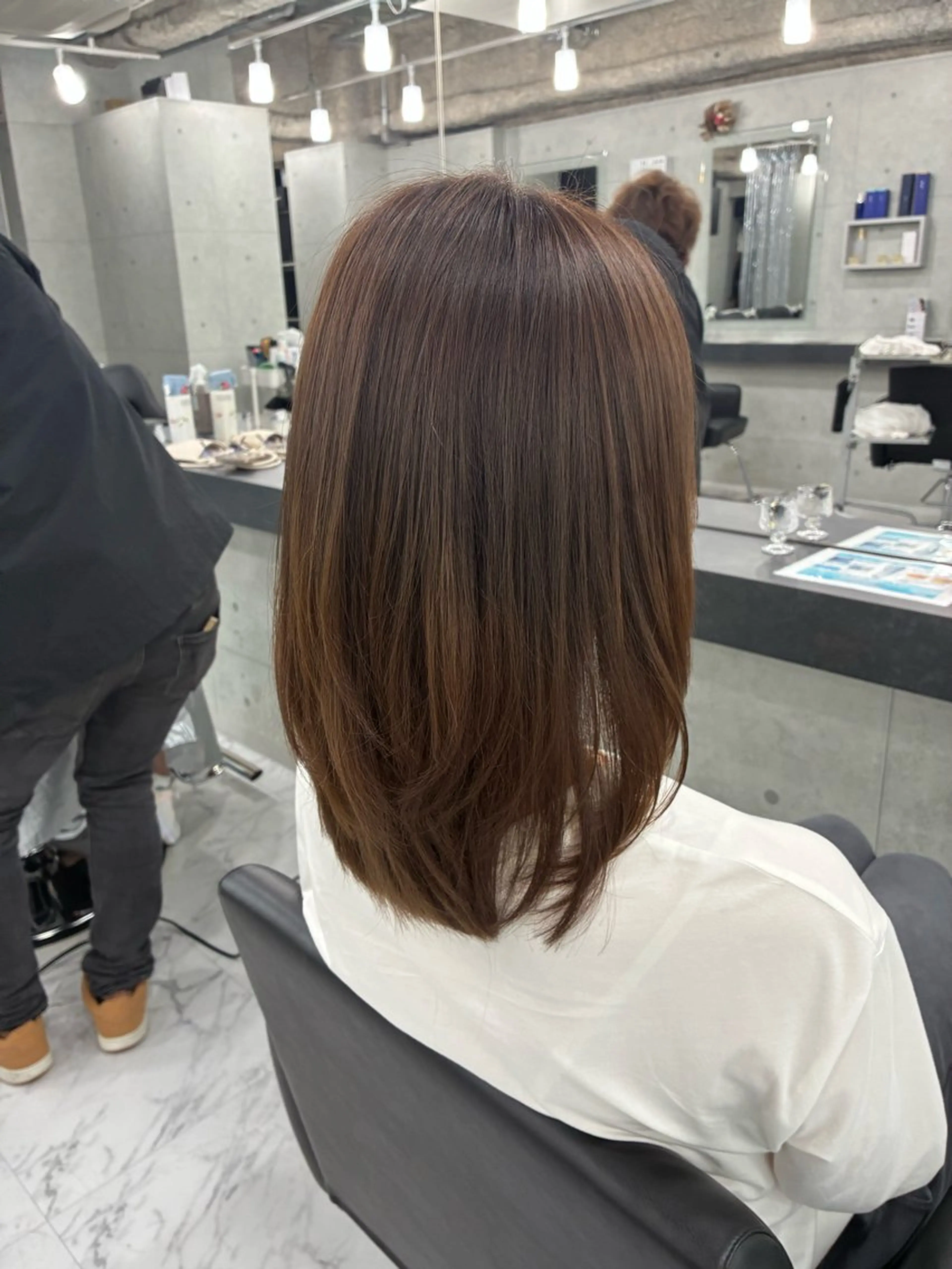 ミディアム カラー ヘアアレンジ ヘアカラー Endearing所属・Endearing 北澤那未🌟銀座のヘアスタイル