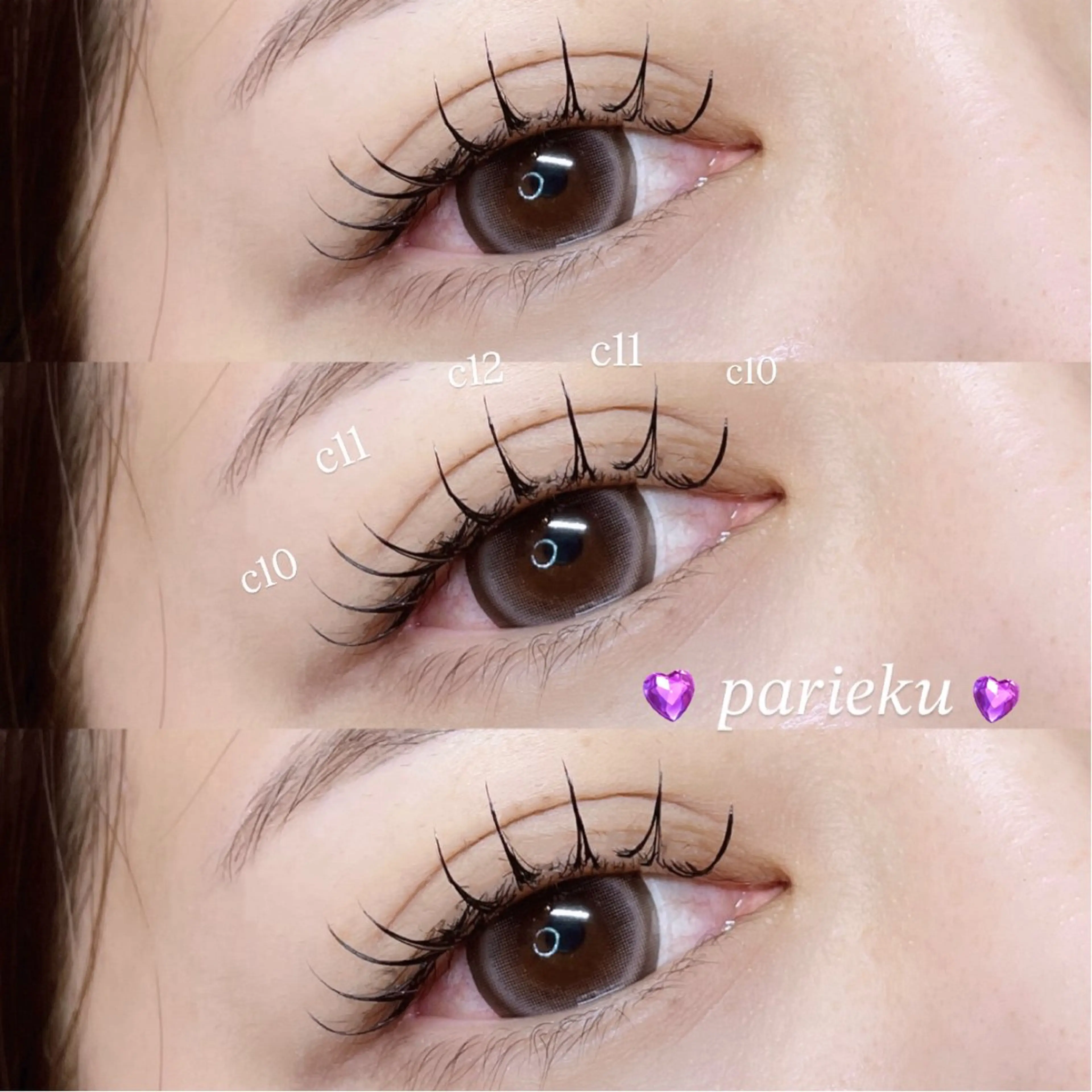 マツエク・マツパ マツエク Mell Yuuna ♡パリエク /束感のマツエク・マツパデザイン