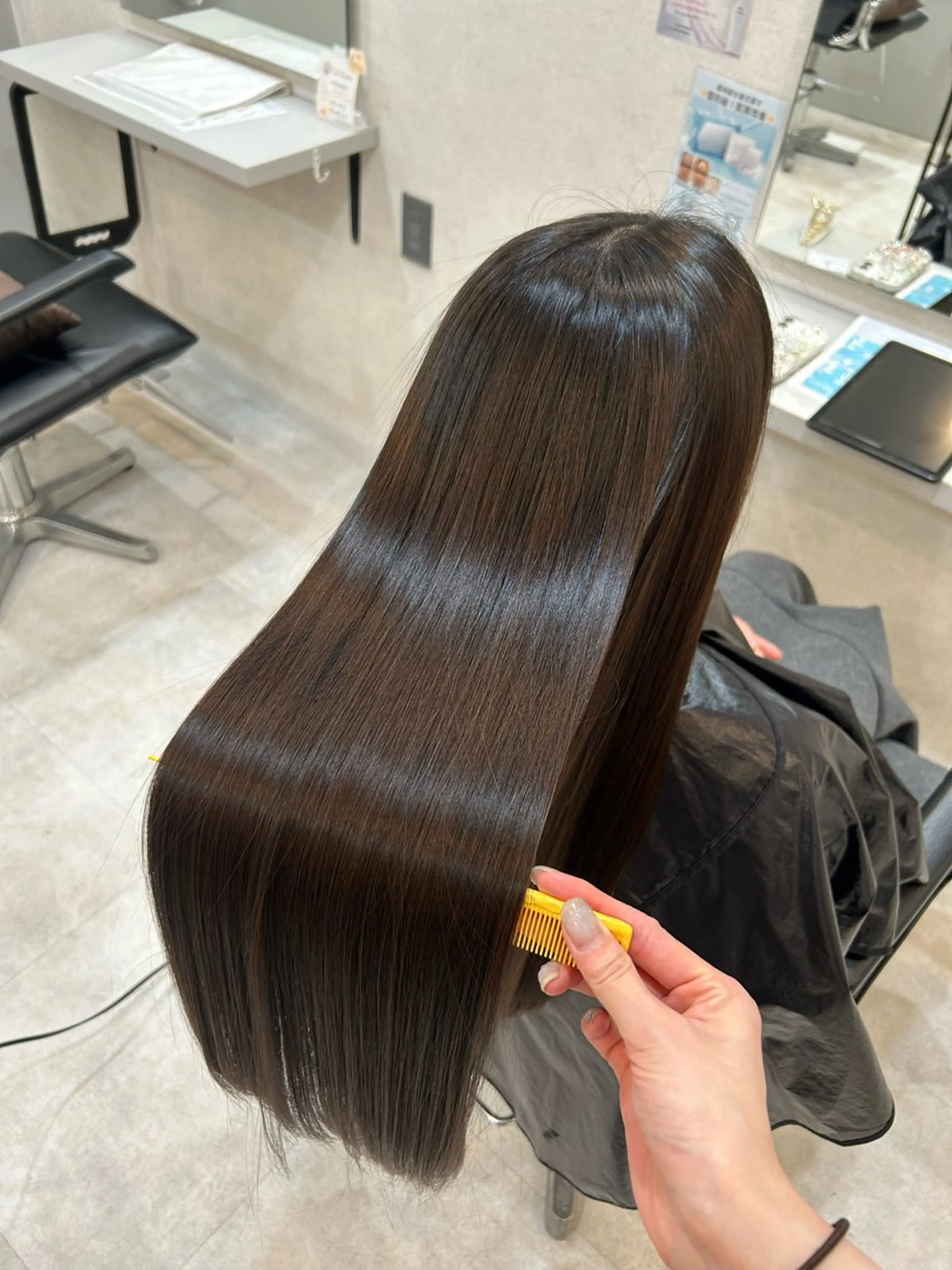 ロング カット 縮毛矯正 トリートメント 柔らかい縮毛矯正/ ボブ/北林のヘアスタイル