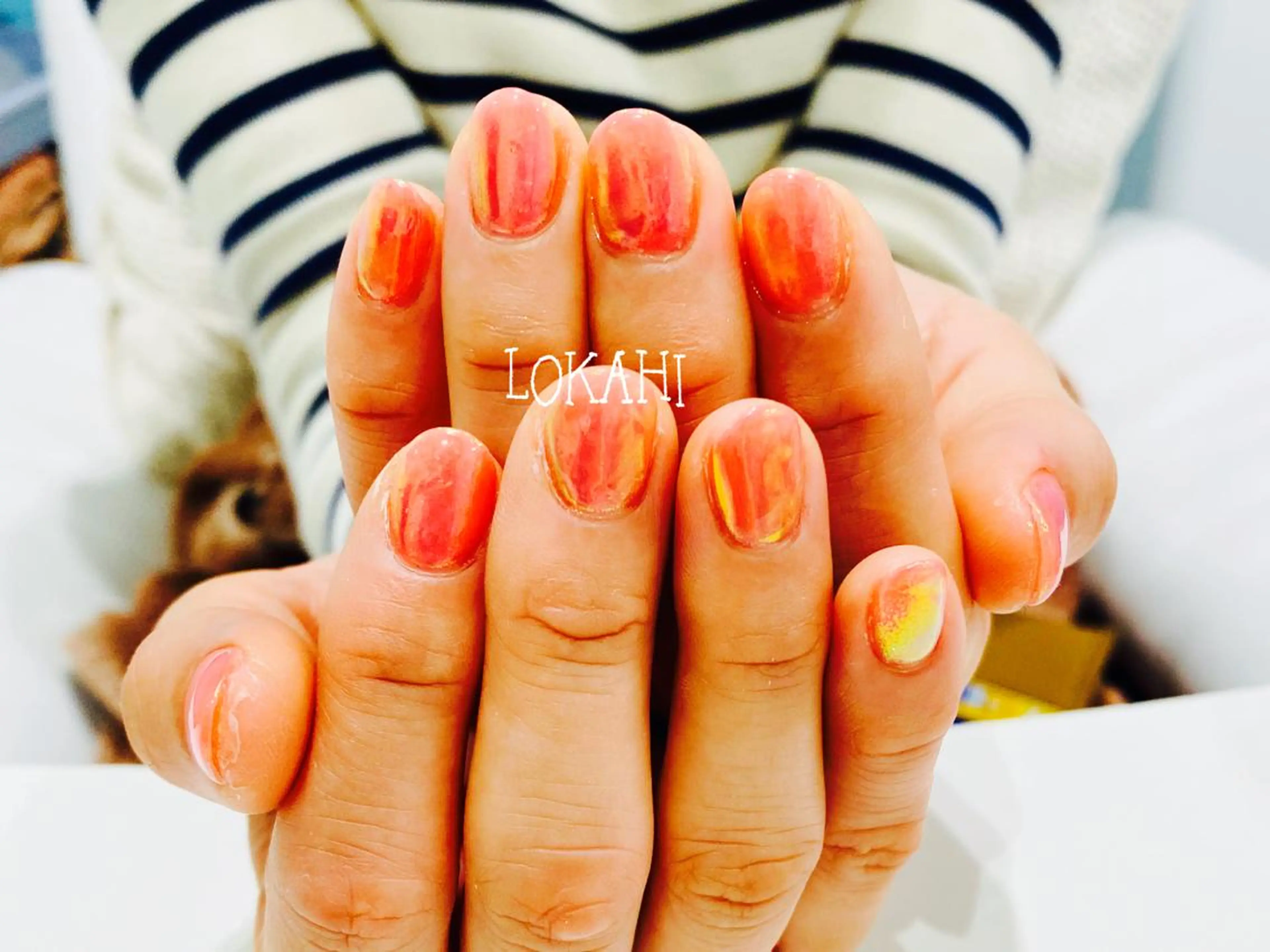 ネイル アートネイル オーロラネイル 長さ出し フラワーネイル フットネイル 13日3980円‼️ マグもデザインも◎のネイルデザイン