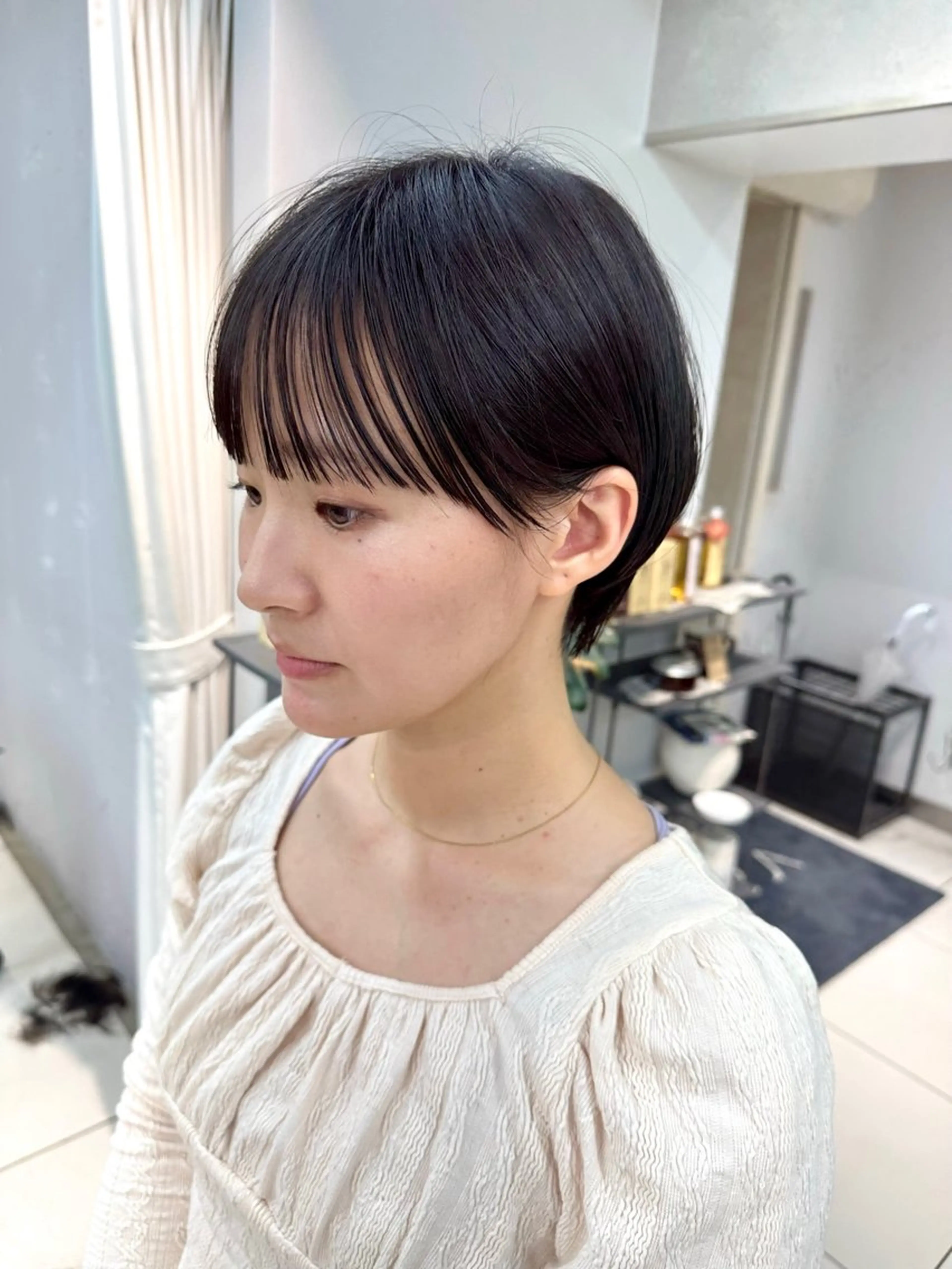 ショート カット ヘアカラー 骨格診断で絶対可愛い ✨丸みショート✨凌弥のヘアスタイル