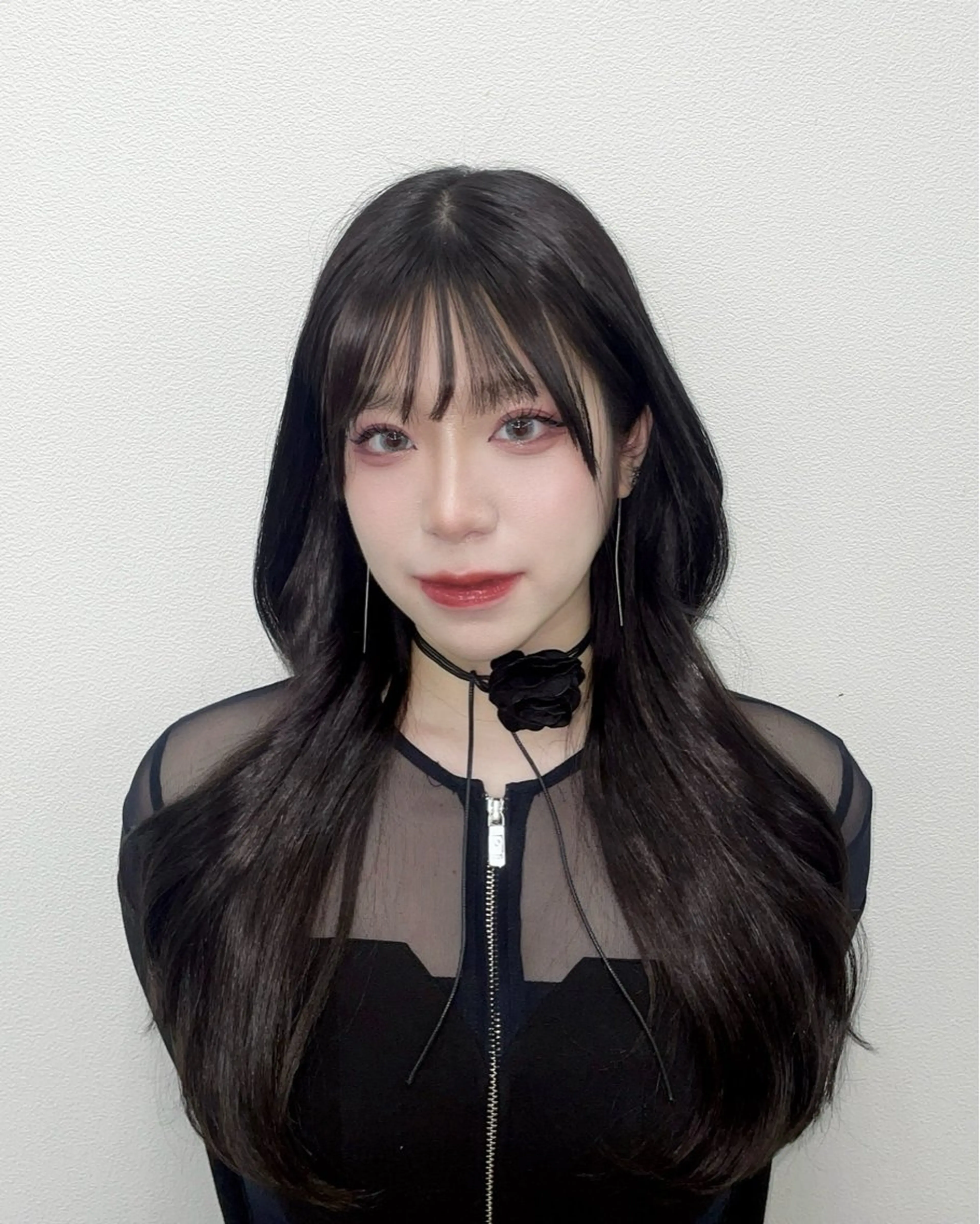 セミロング カラー カット ヘアカラー トリートメント ヘッドスパ モテ艶韓国ヘア 🤍りんのヘアスタイル