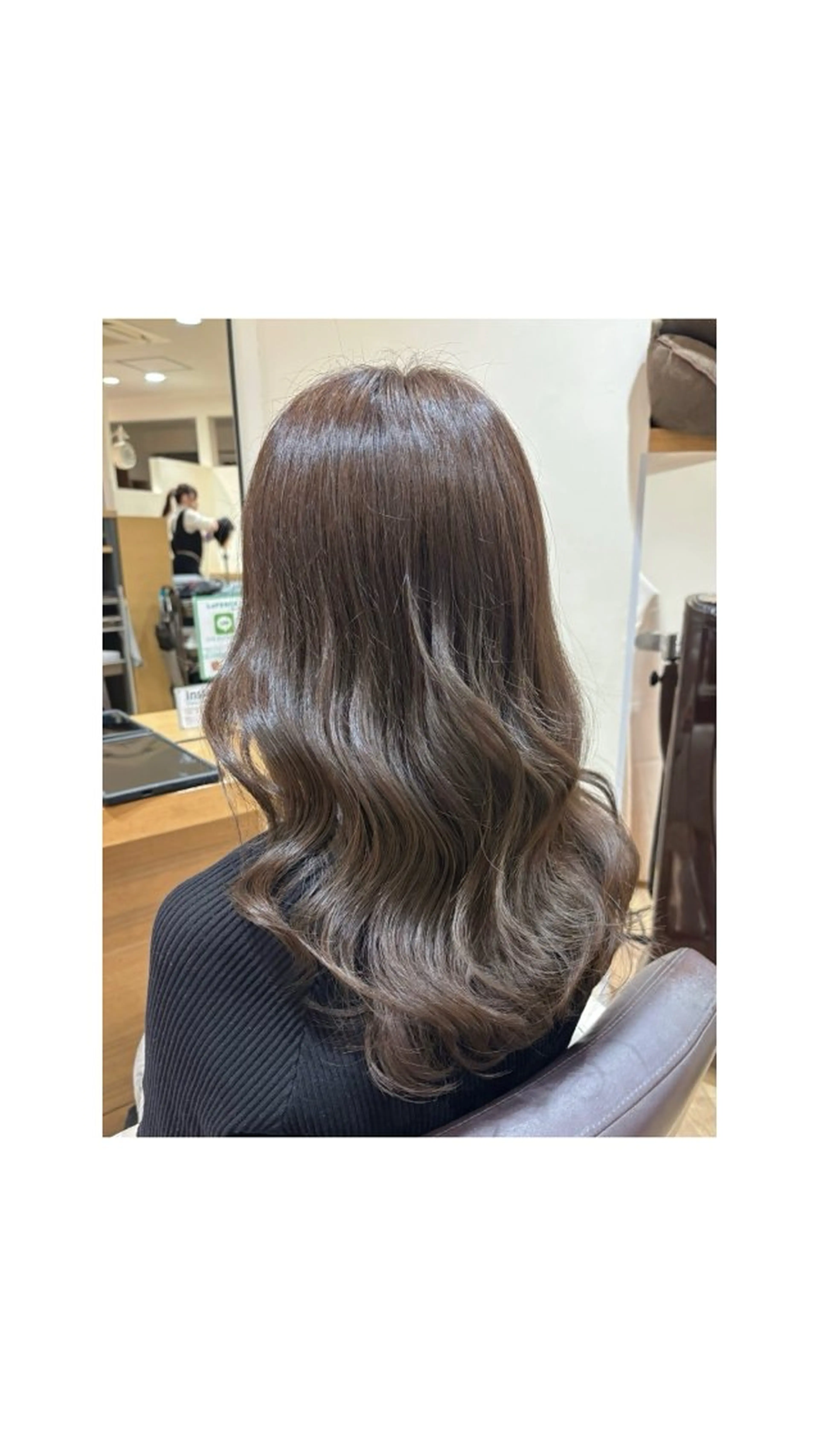 セミロング カラー ベージュカラー 透明感カラー オリーブベージュ ヘアカラー トリートメント 柔らか透明感カラー/ 麗美🎀🐈‍⬛のヘアスタイル