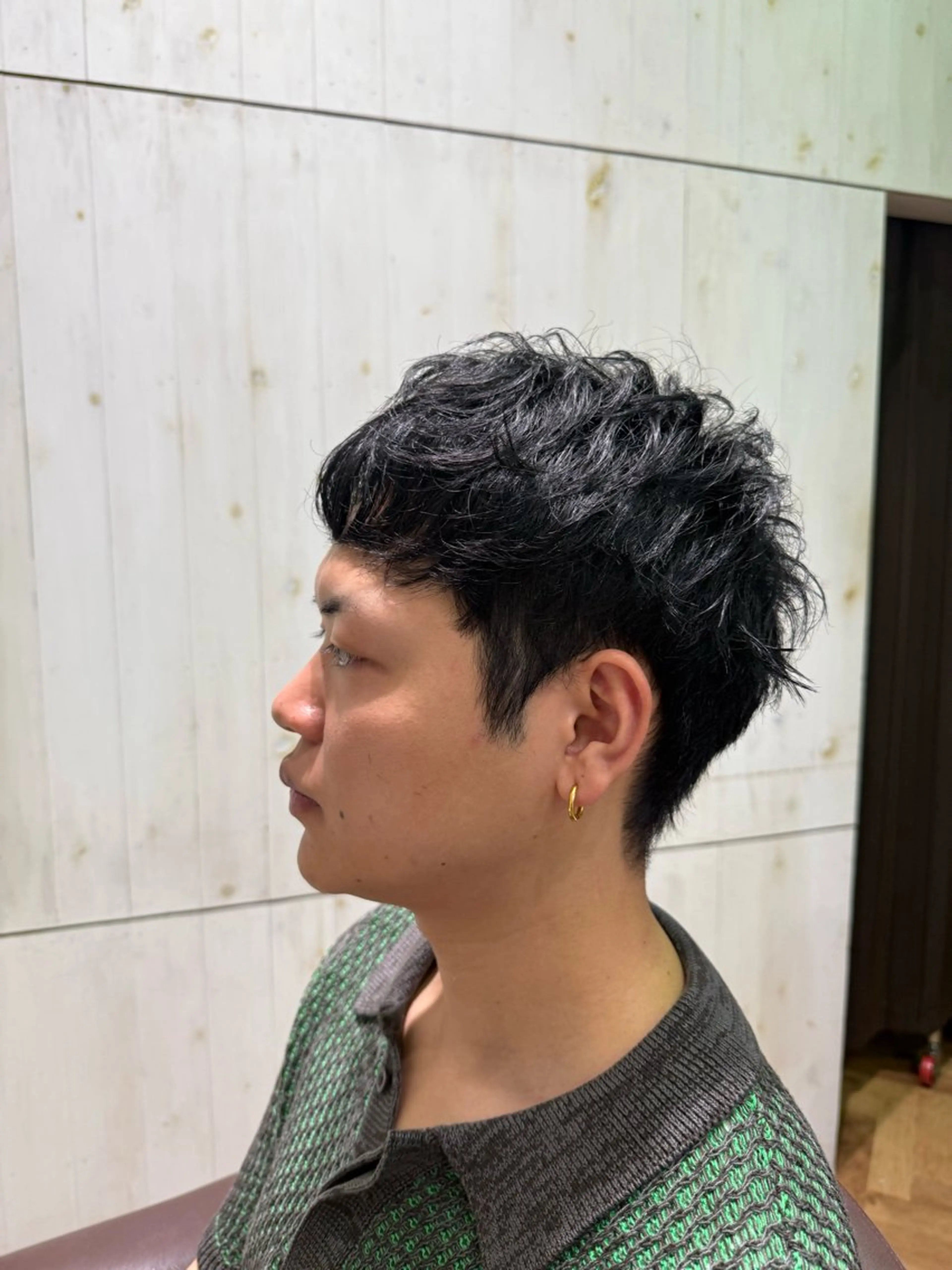 ショート メンズ スパイキーショート くせ毛 ショートヘア 溝口 槙里也のヘアスタイル