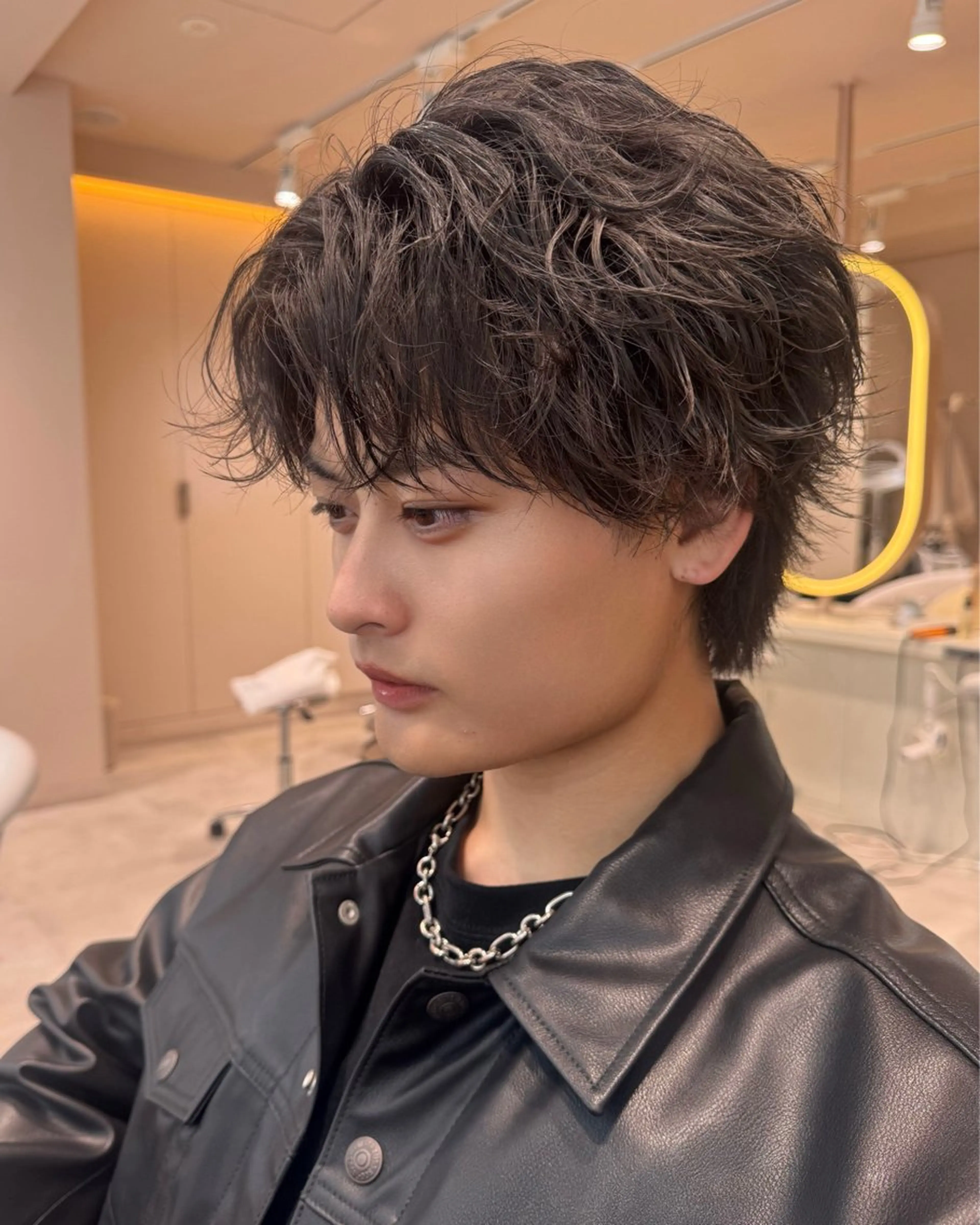 ショート excia渋谷所属・曲がる縮毛矯正 センターパート/翼のヘアスタイル