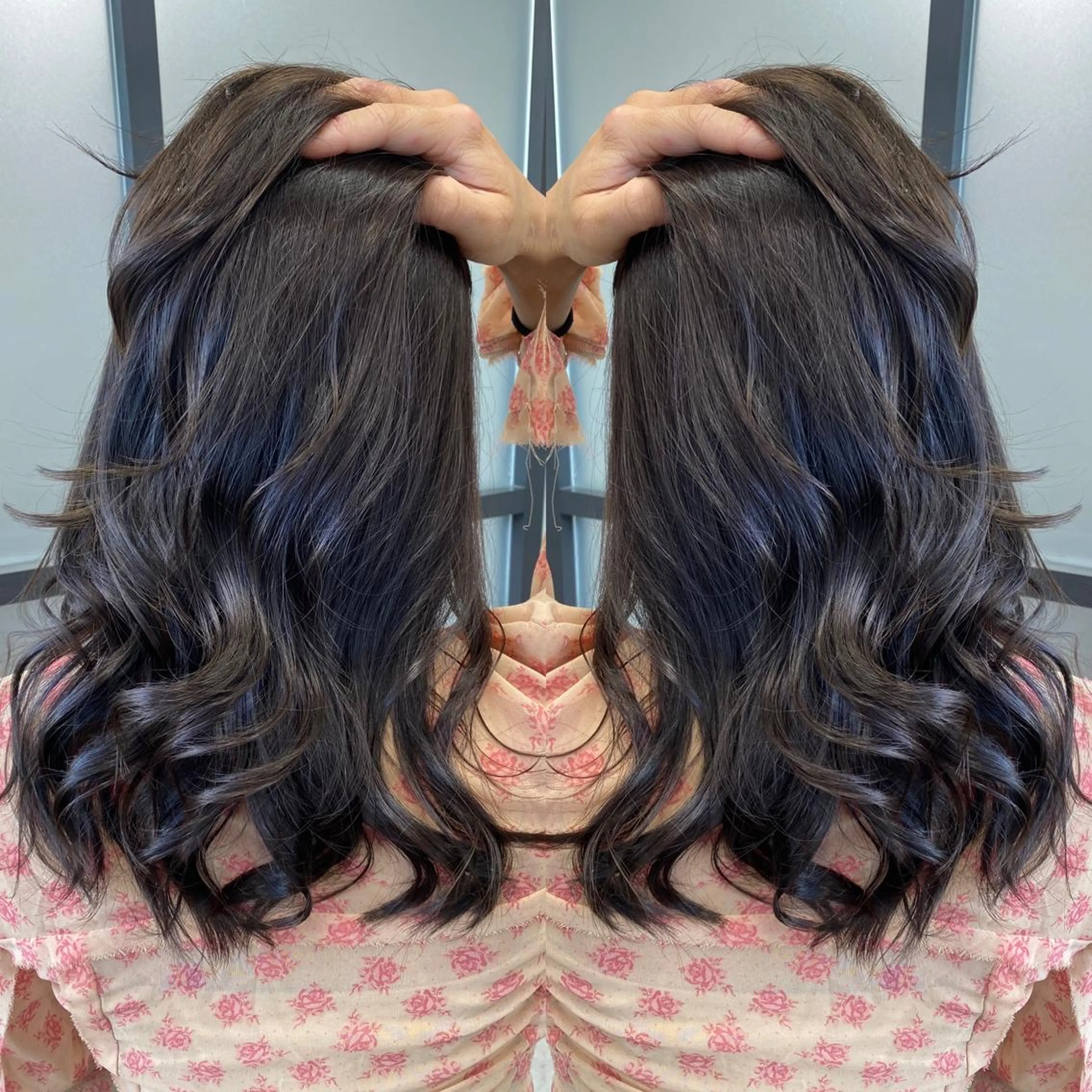 ロング カラー カット ヘアカラー トリートメント tocca 💜石田愛結💜のヘアスタイル