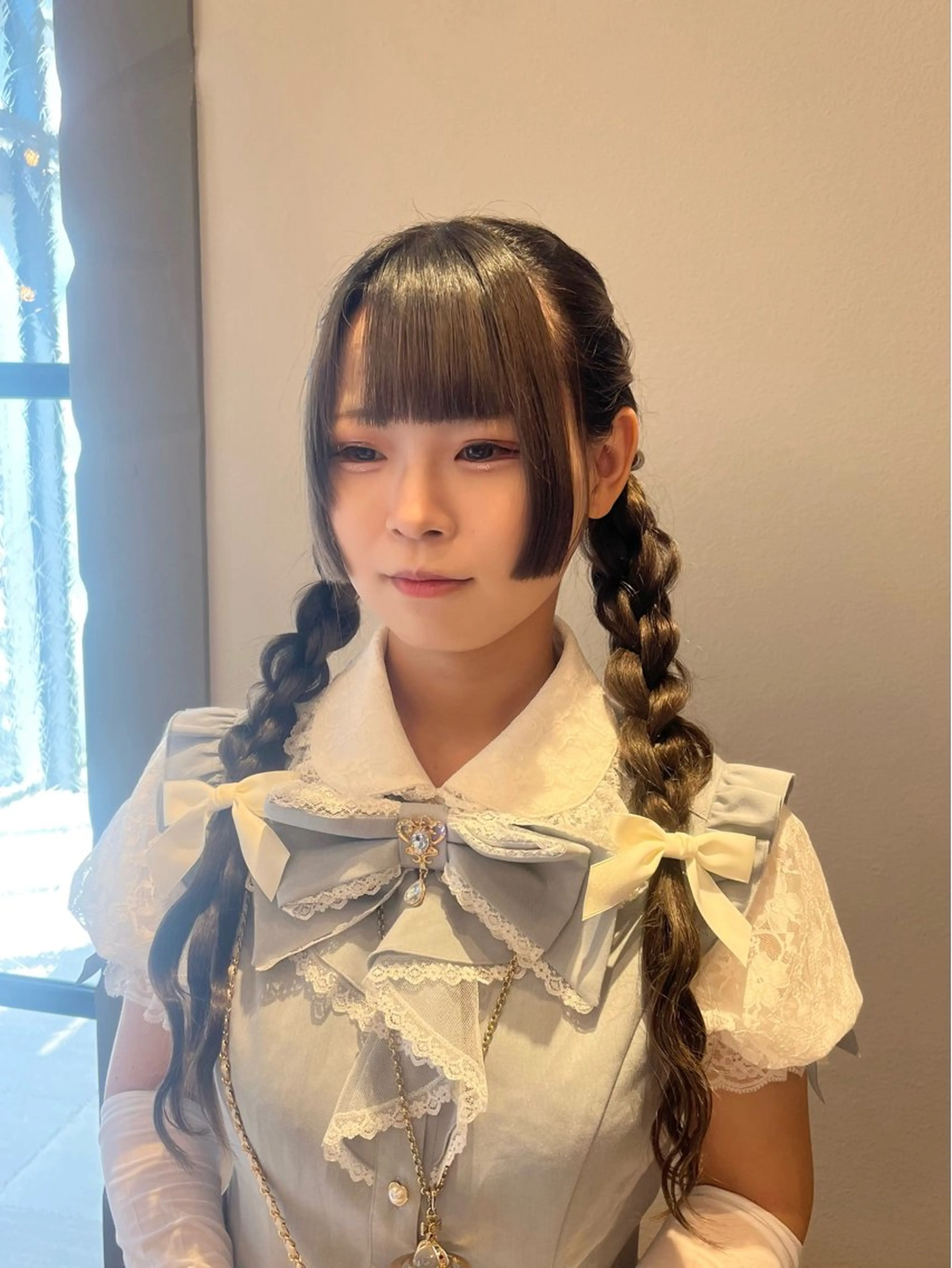 ロング ヘアアレンジ ツインテール ヘアセット ヘアセット/ピンク /レッド/あつはのヘアスタイル