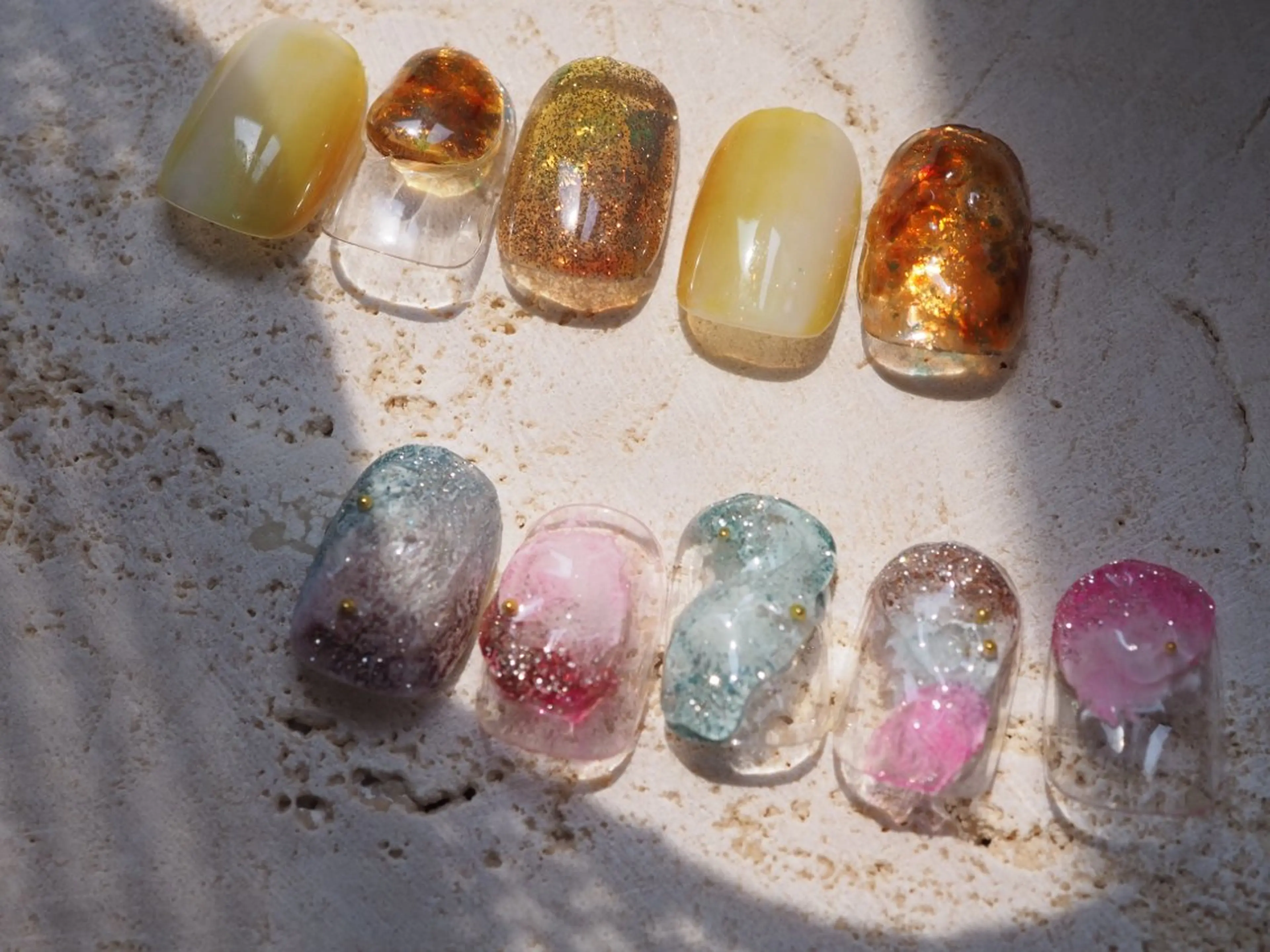 ネイル アートネイル チークネイル フラッシュネイル フットネイル フレンチネイル ハンドネイル glaNje shioriのネイルデザイン