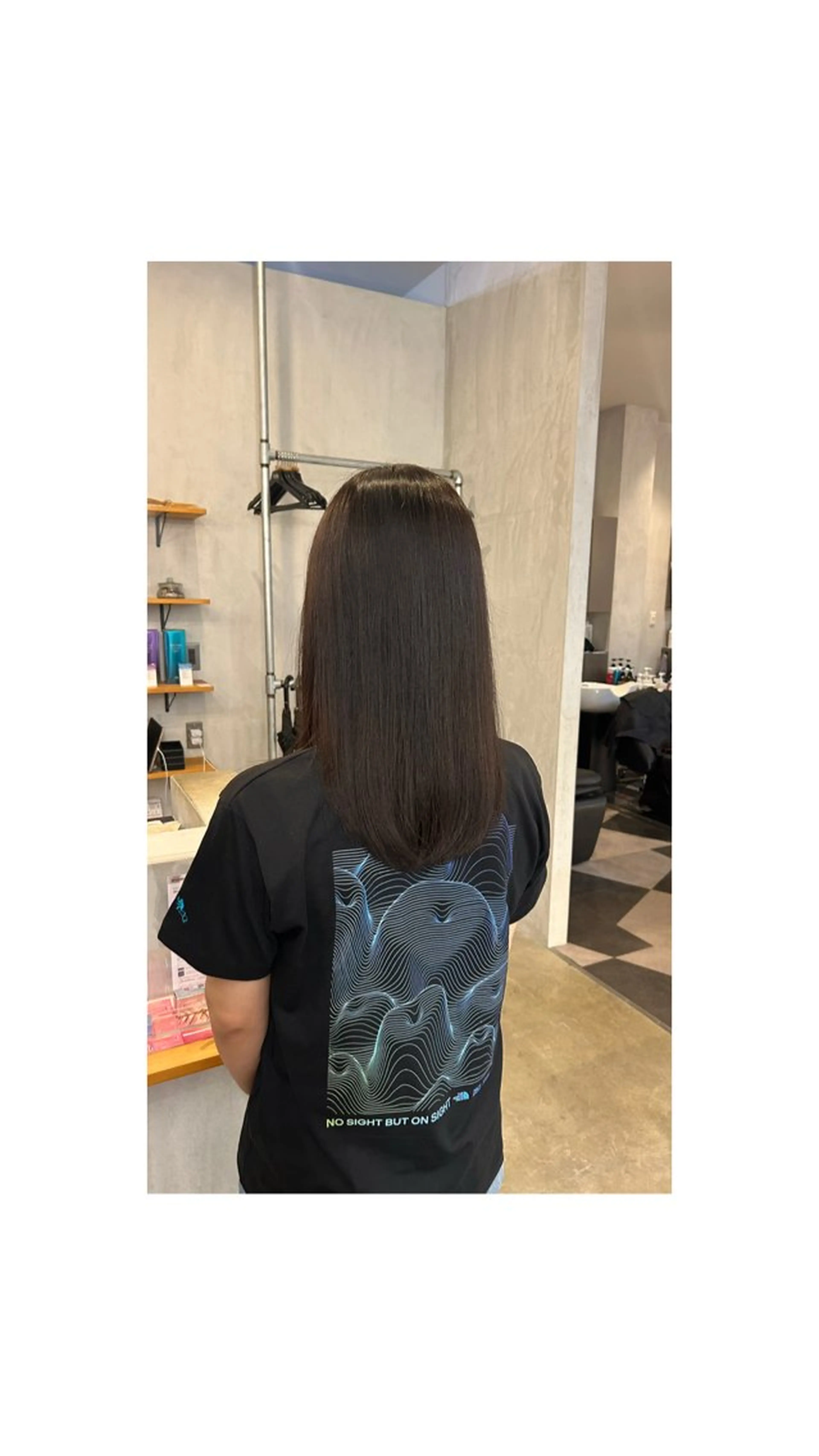 セミロング 長谷川 楓恋のヘアスタイル