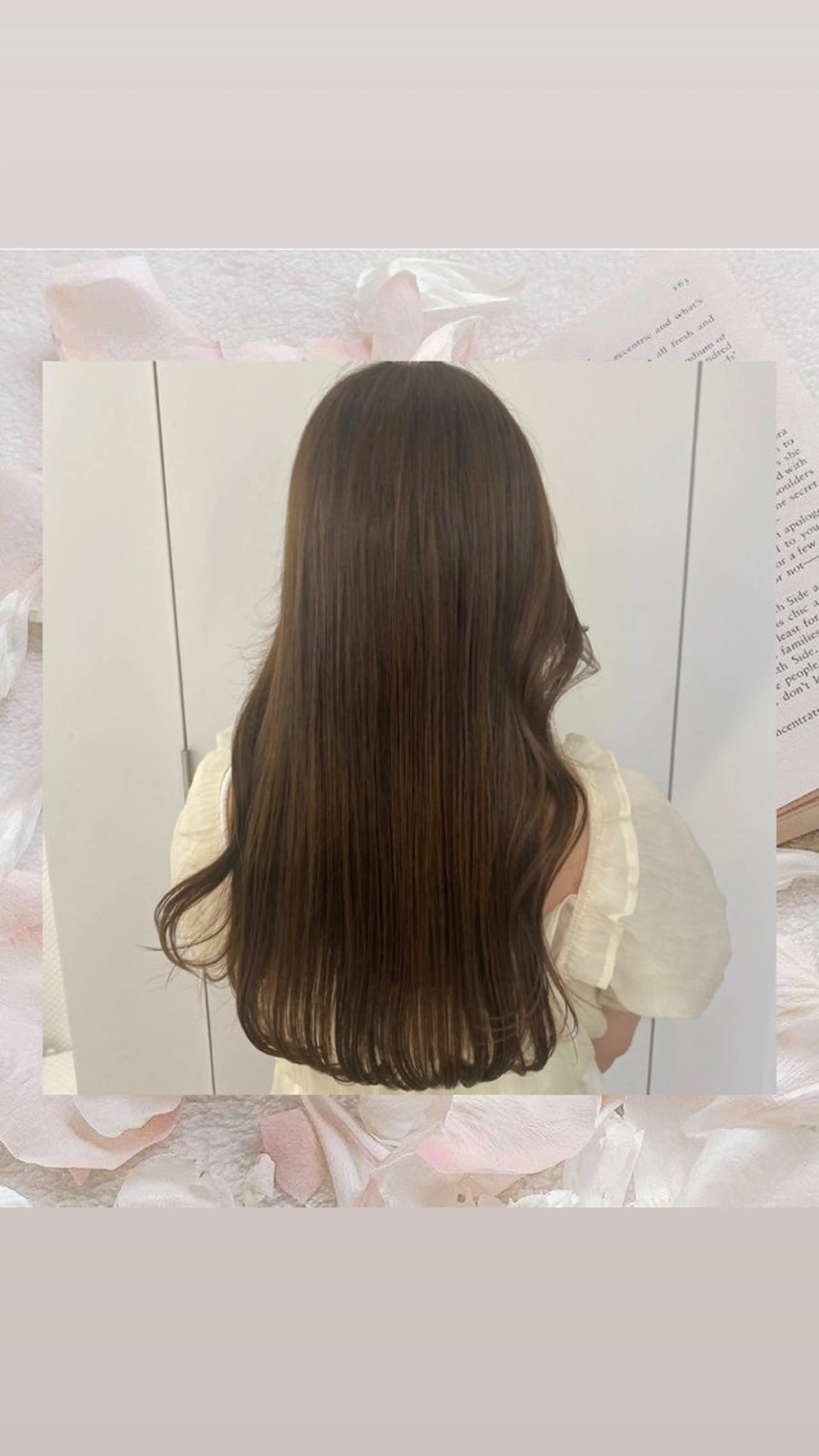 ロング カラー 透明感カラー ParveMix 🪽鳥取彩花のヘアスタイル