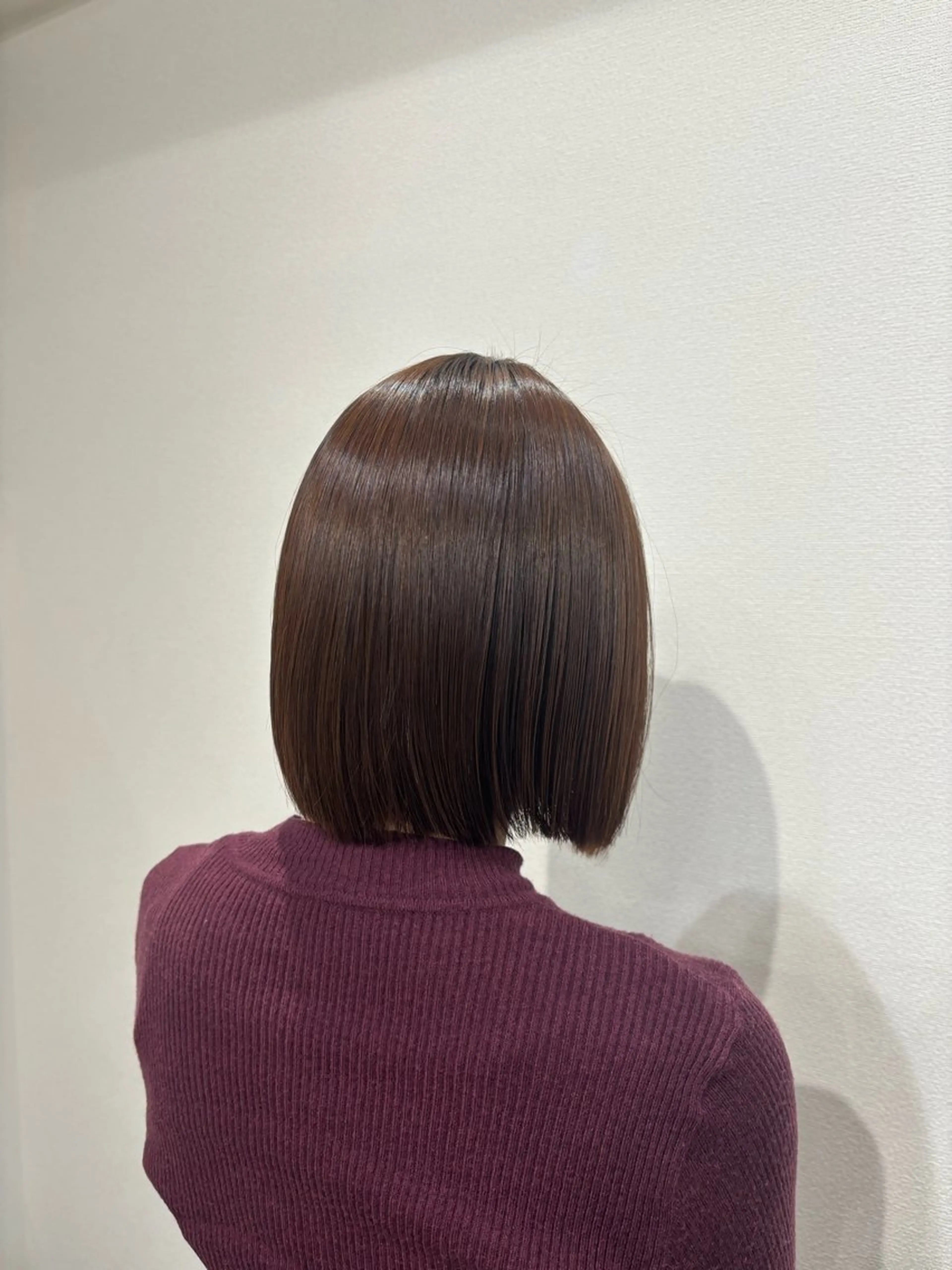 ミディアム パーマ ミディアムパーマ 縮毛矯正 ストレートパーマ 縮毛矯正 momoka/暖色 カラー/縮毛矯正✨️のヘアスタイル