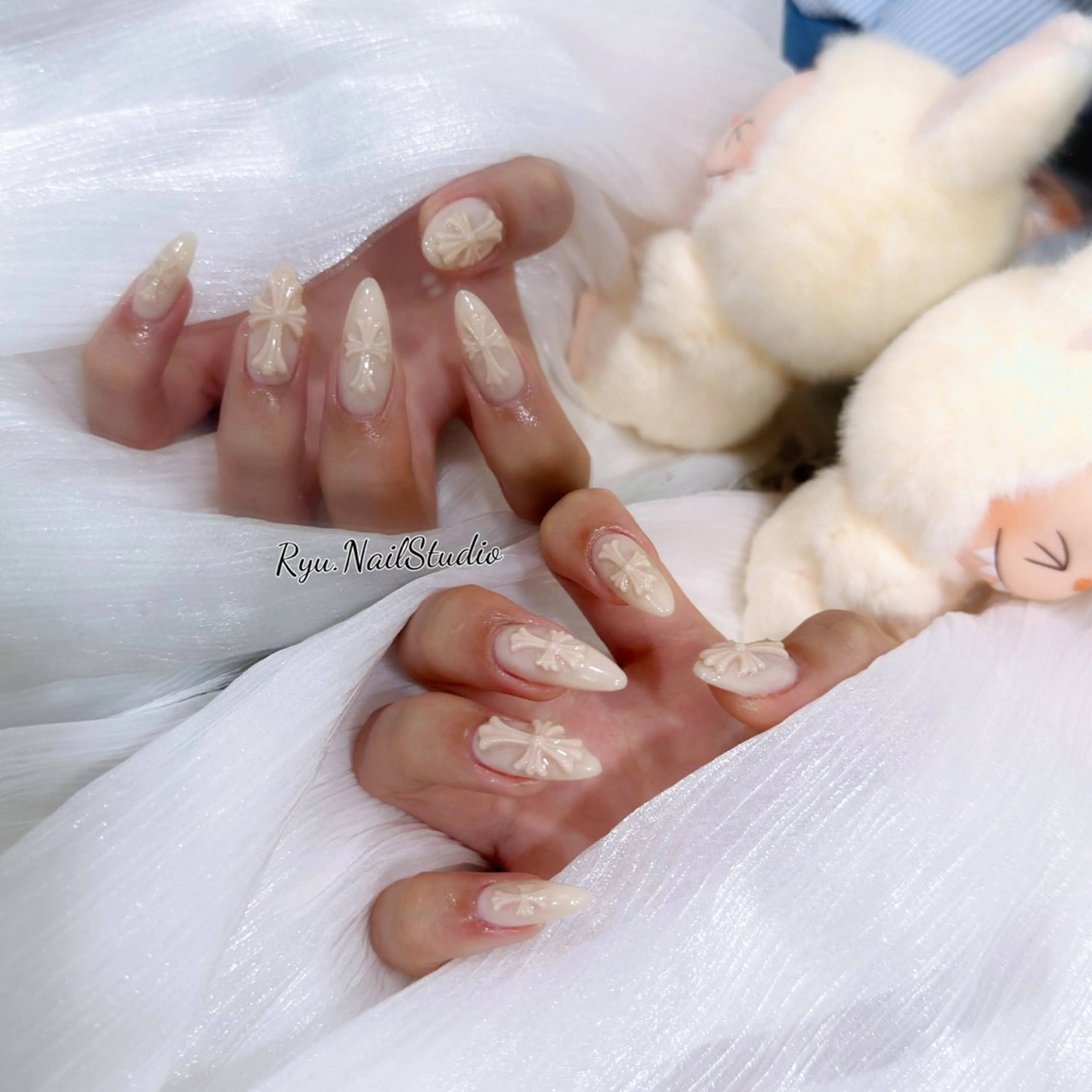 ネイル アートネイル ジェルネイル グラデーション マグネットネイル ニュアンスネイル ハンドネイル Ryu Nail Studio所属・Ryu nail studioのネイルデザイン