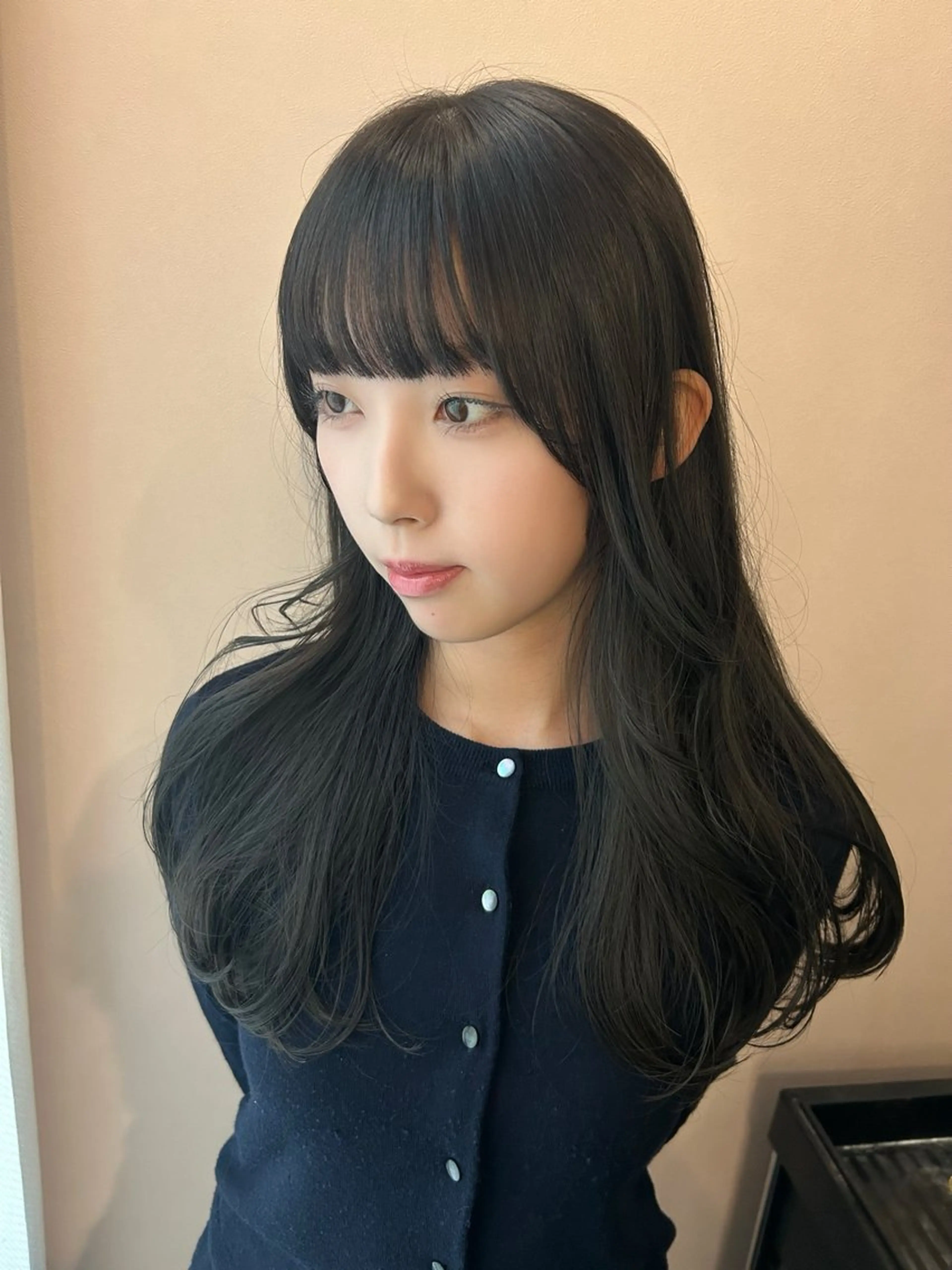 ロング カラー アッシュ アッシュグレー ブリーチ 透明感カラー ブリーチなしカラー カット ヘアカラー トリートメント hub hair レイヤー/透明感のヘアスタイル