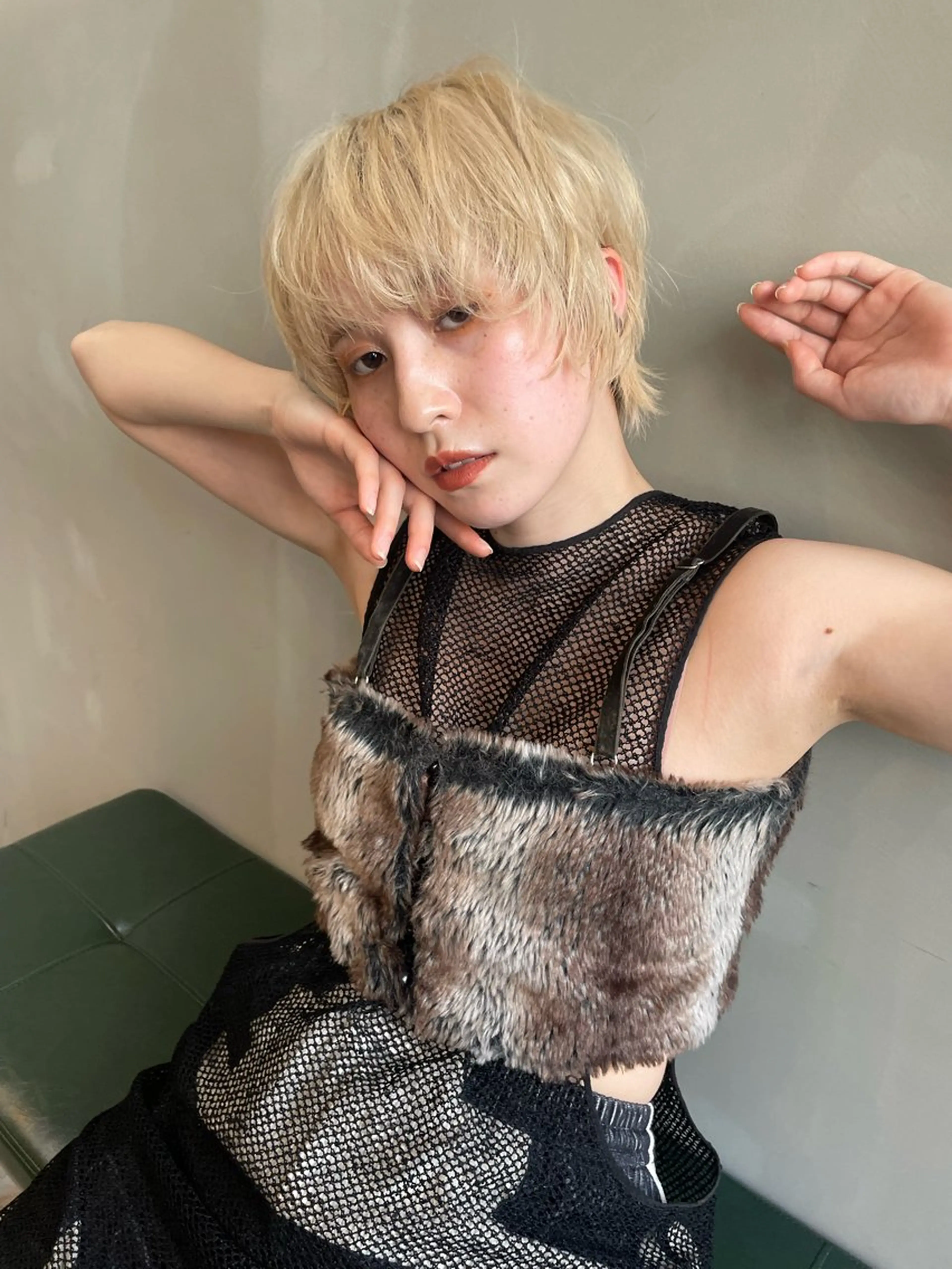 ショート カラー カット ヘアカラー トリートメント ショート/ボブ専門 宮脇美奈/南船場のヘアスタイル