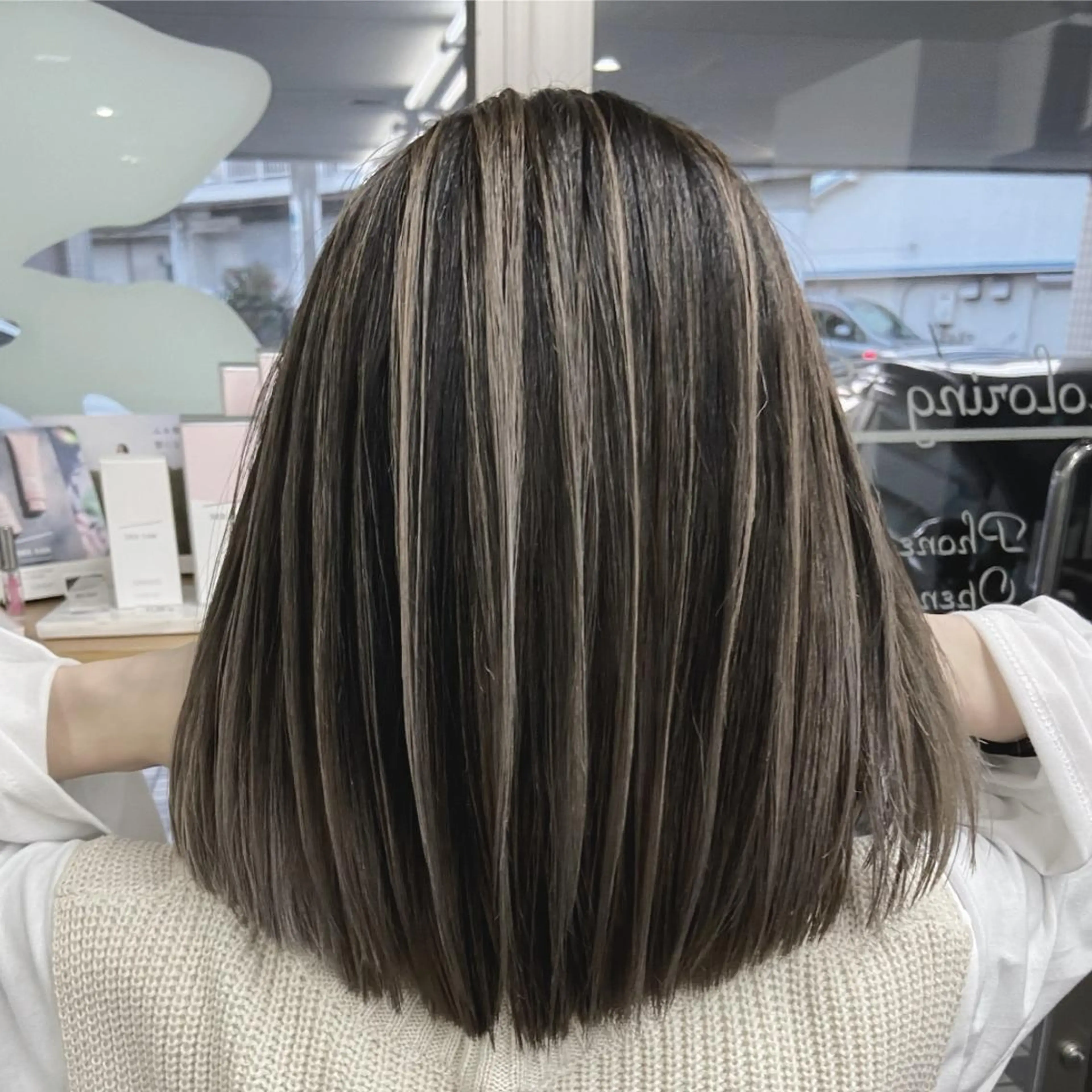 カラー ミディアム ハイライトカラー ハイライト ⭐️ボブ/ショート りゅうしんのヘアスタイル