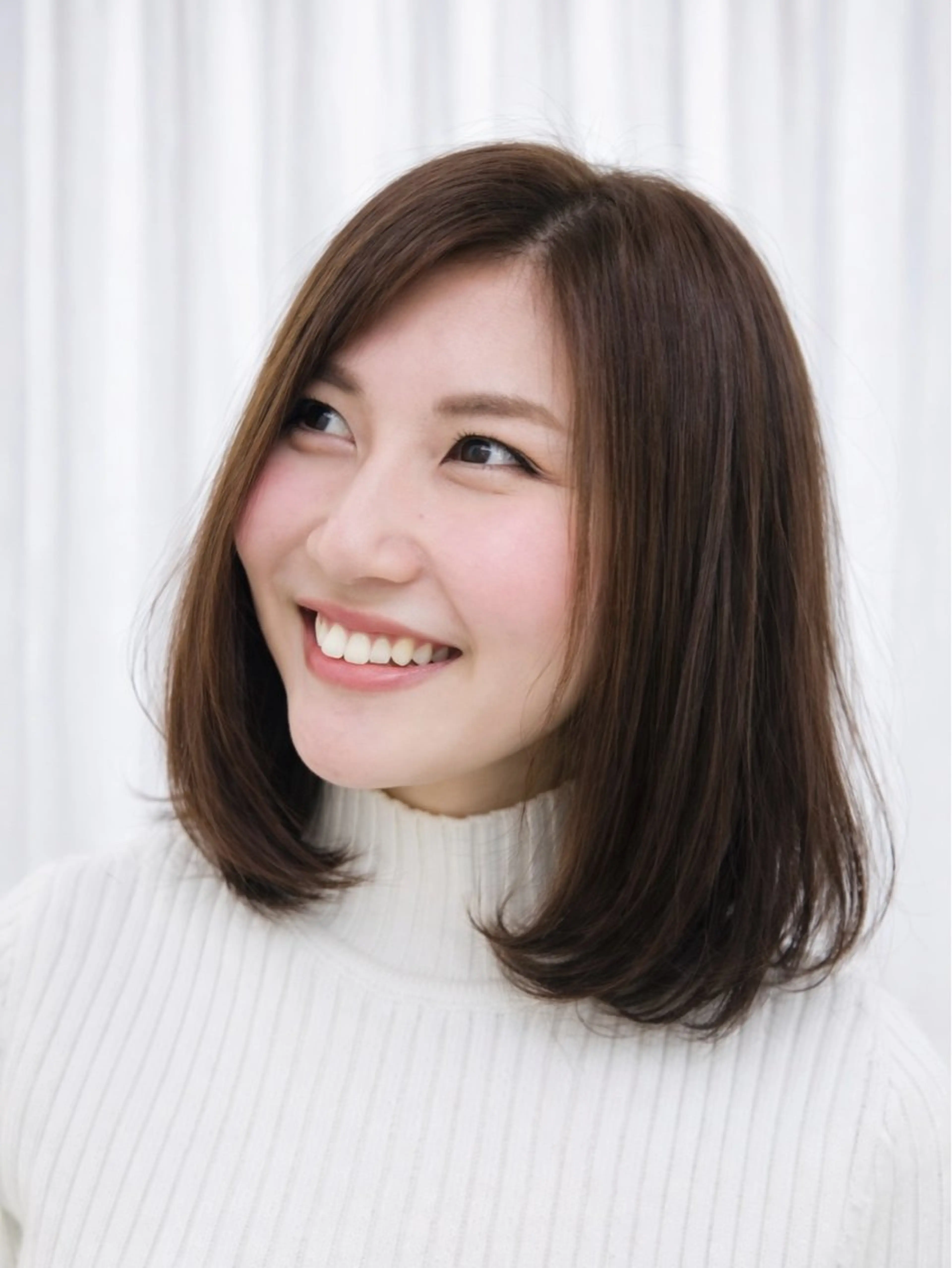 ミディアム カラー ボブ カット ヘアカラー トリートメント 中原由貴 /WILLOW京橋のヘアスタイル