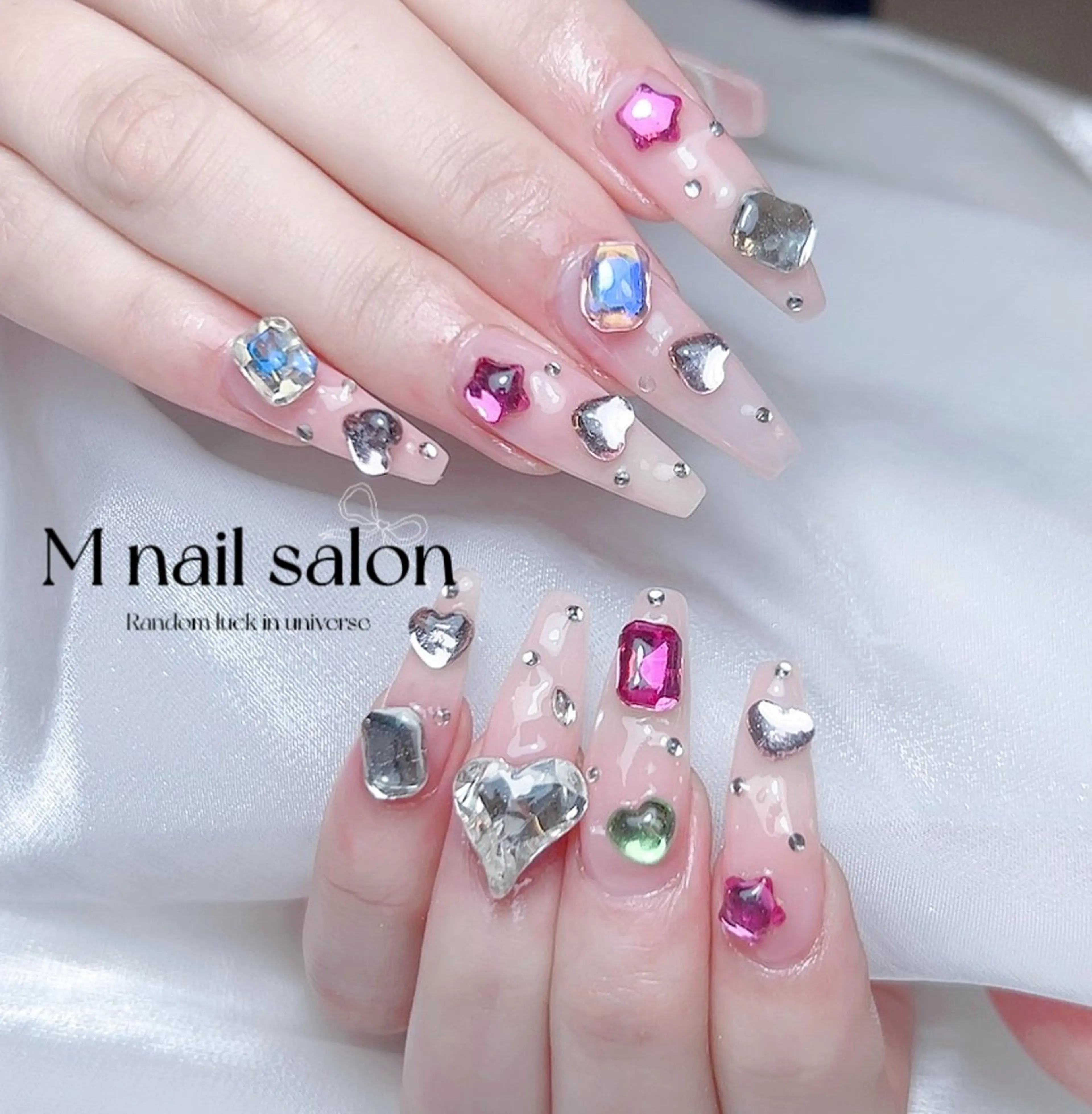 ネイル ハンドネイル M🌷nail 長さだし専門店のネイルデザイン