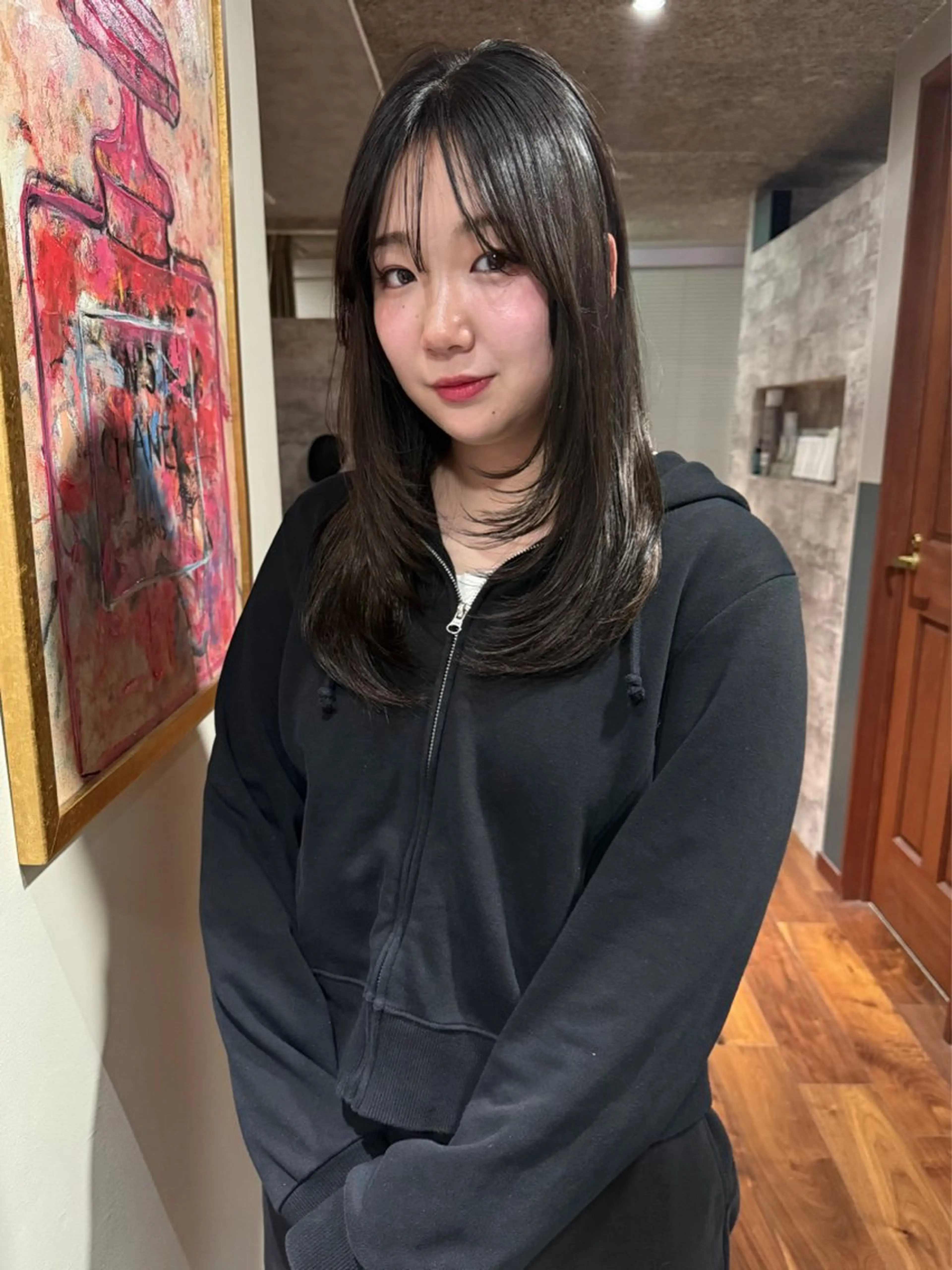 ミディアム カラー カット ヘアカラー トリートメント mai / linoah˚✧のヘアスタイル