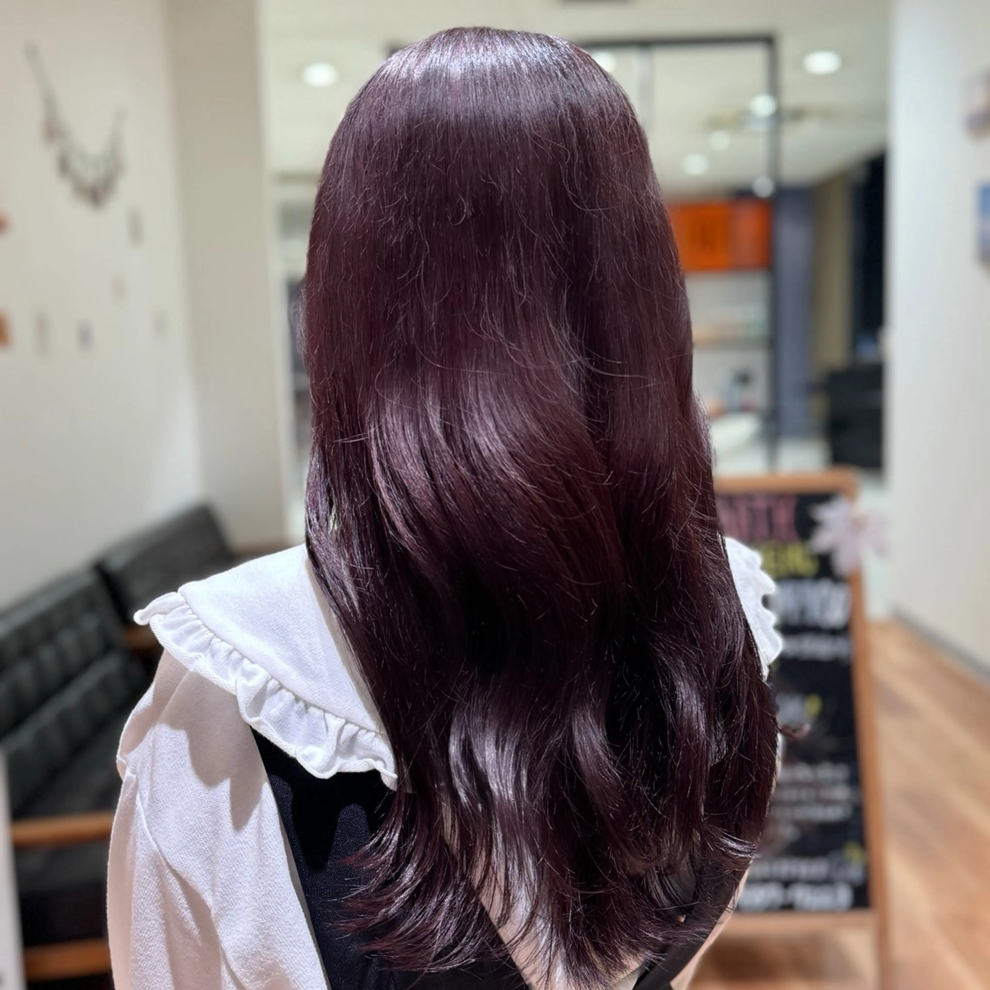 ロング カラー ブリーチ 透明感カラー ダブルカラー ブリーチなしカラー ヘアカラー トリートメント 🌼EARTH 望月美那🌼のヘアスタイル