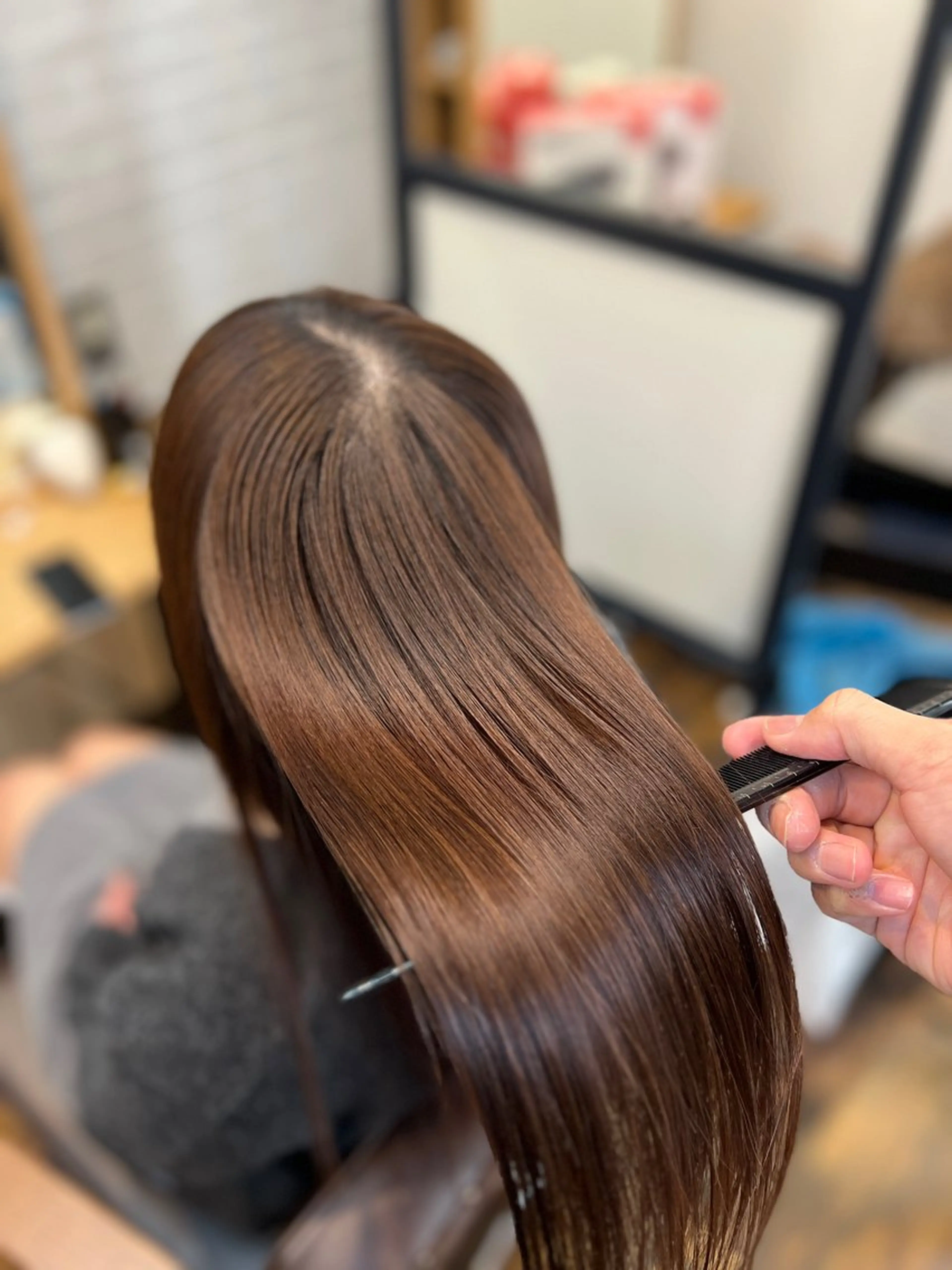 セミロング Salowin銀座suite店所属・美髪縮毛矯正/髪質 改善カラー/寺倉海人のヘアスタイル