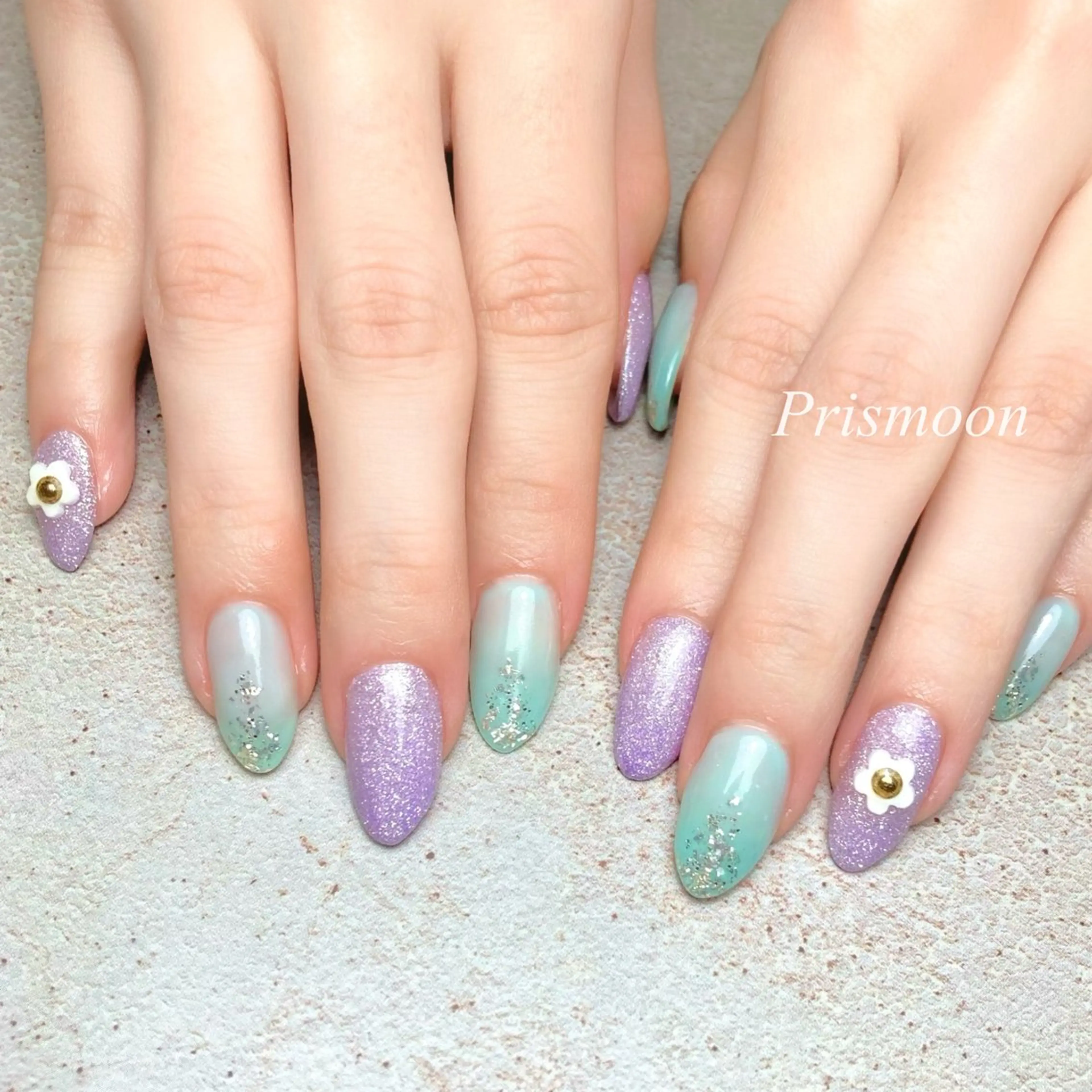 ネイル ラメ(グリッター) Prismoon  Nail所属・Prismoon /津市ネイルのネイルデザイン