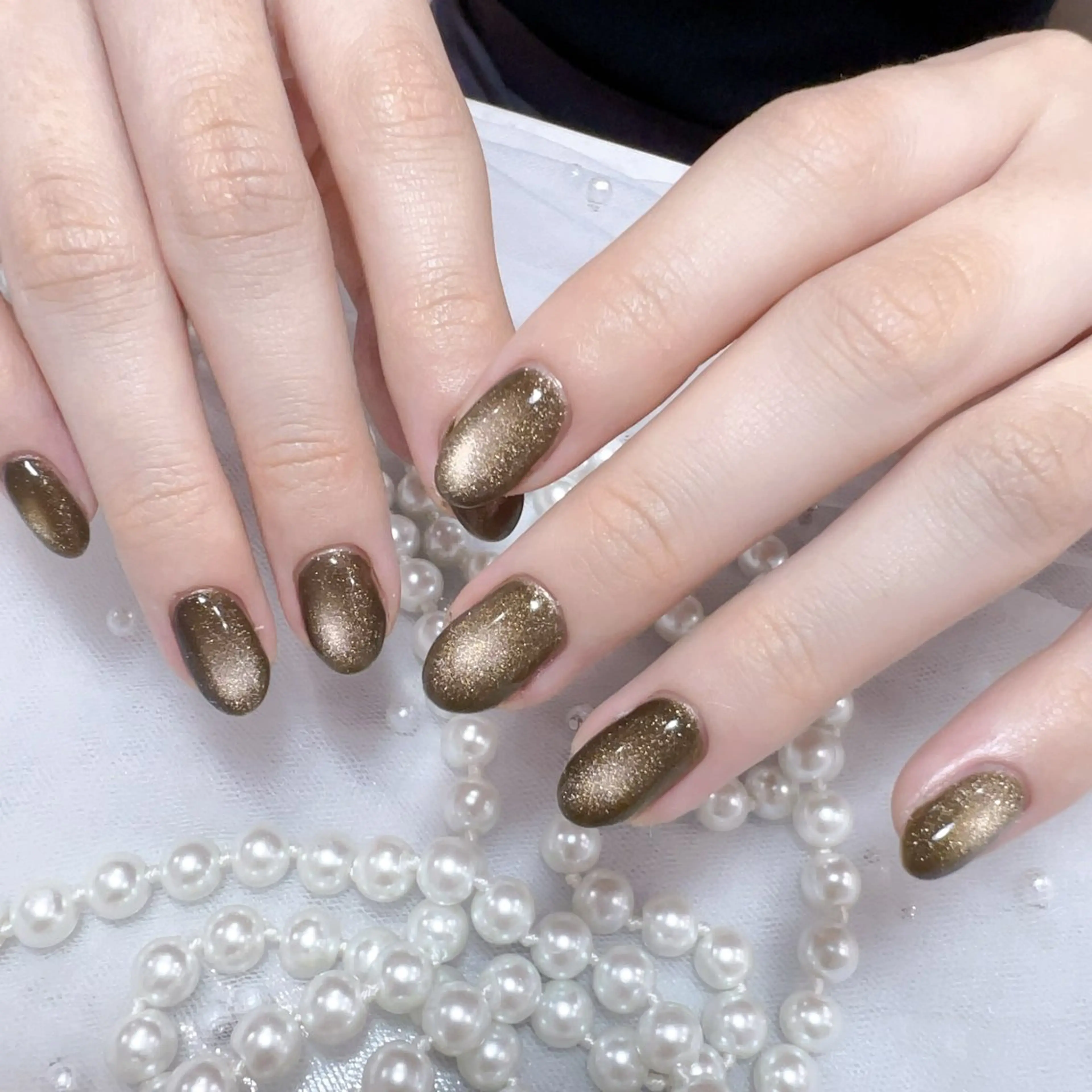 ネイル アートネイル フラッシュネイル フレンチネイル ジェルネイル ガラスフレンチ You&Me Yukiのネイルデザイン