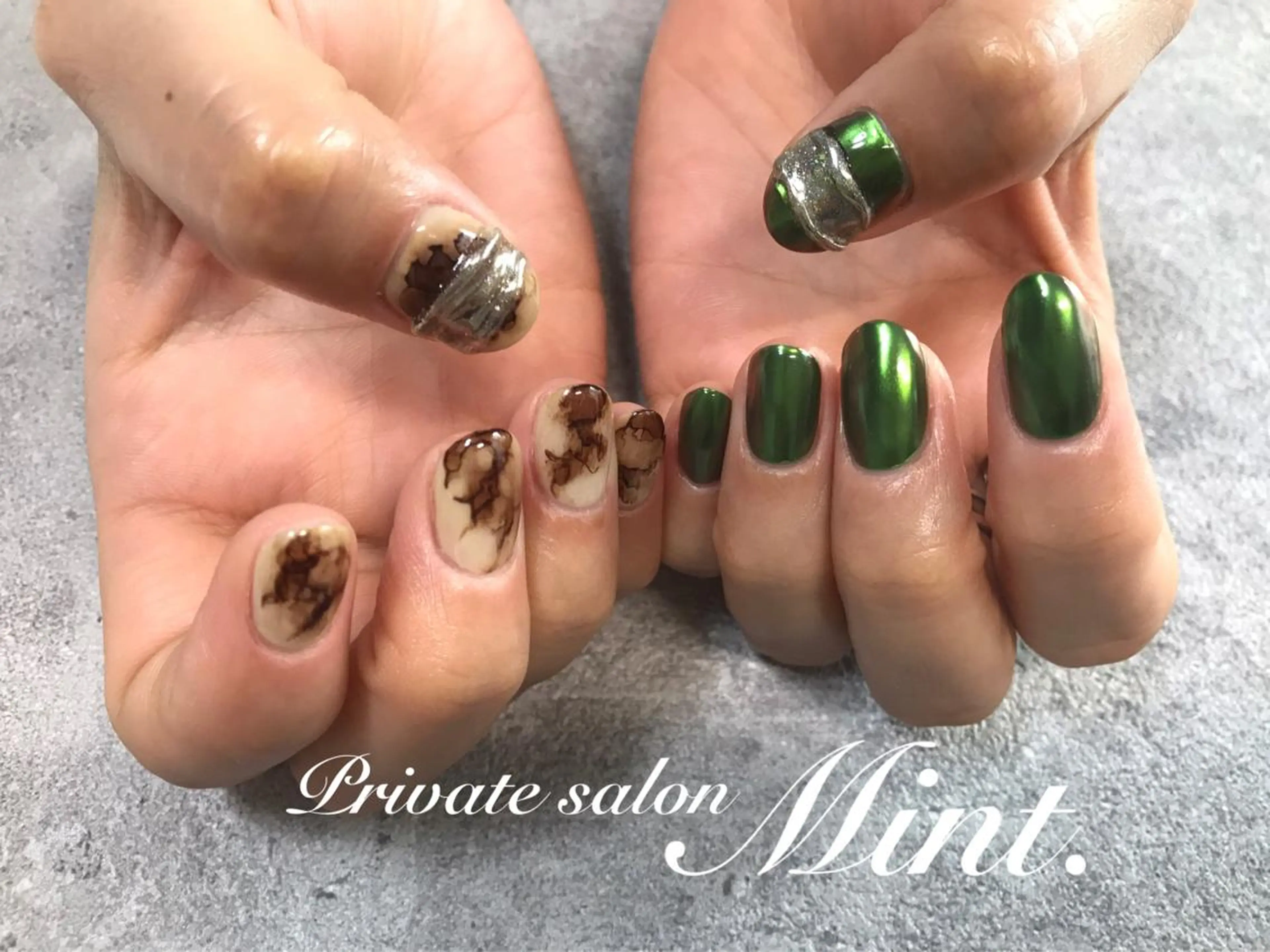 ショート ネイル ジェルネイル ハンドネイル Mint. nailのネイルデザイン
