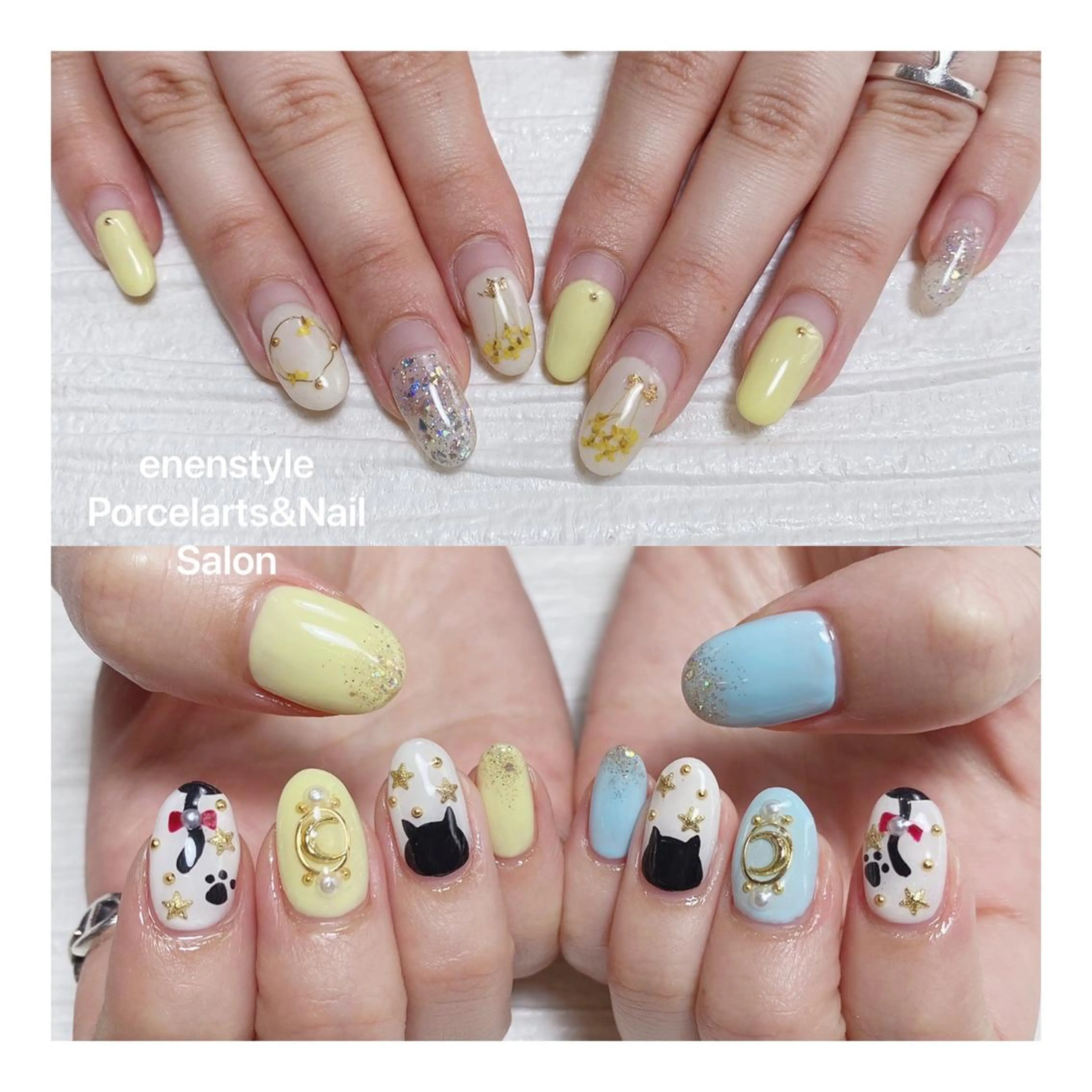 ミディアム ネイル ハンドネイル 👑enen style👑のネイルデザイン