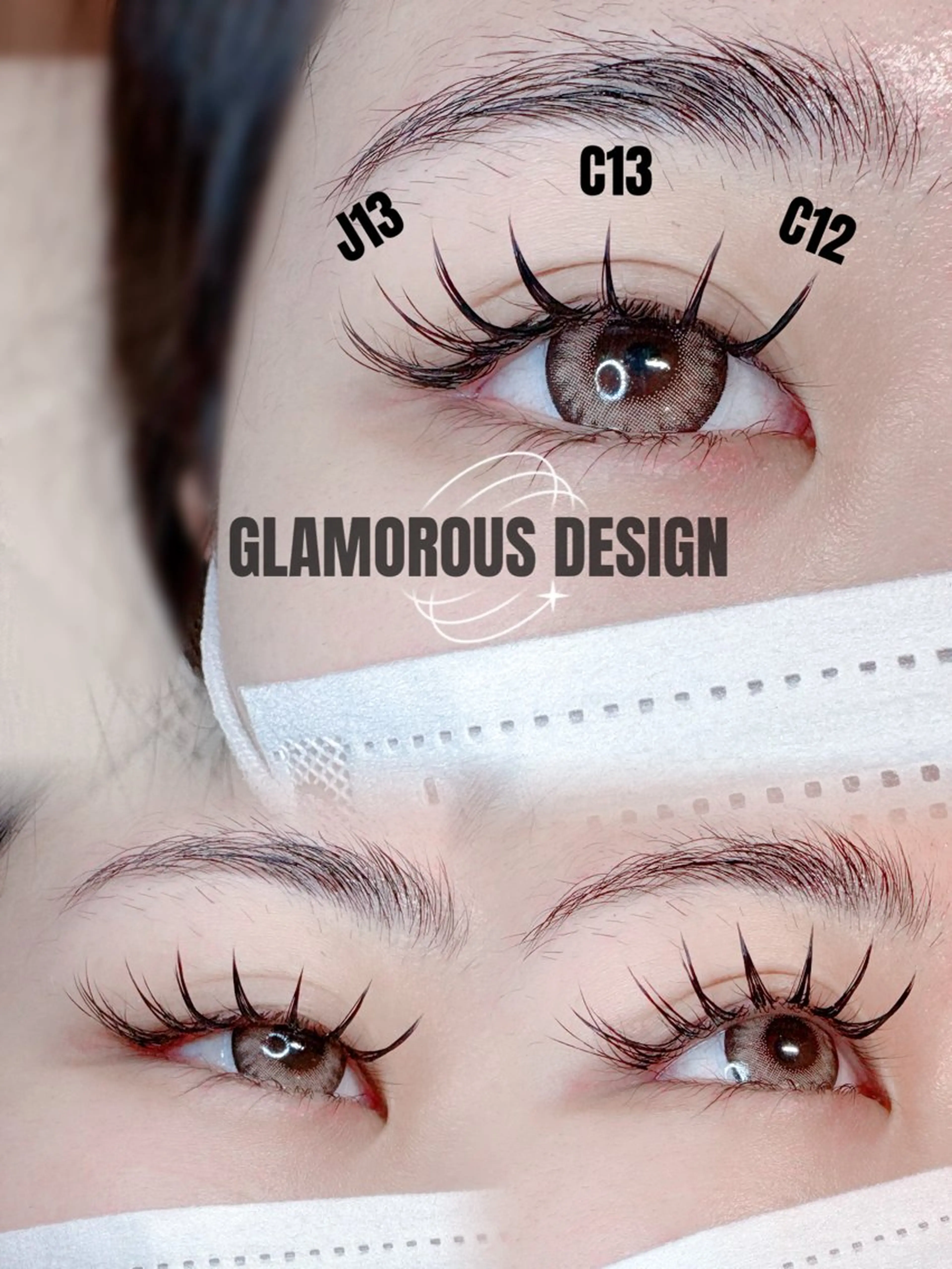 マツエク・マツパ バインドロック 目尻長め マツエク 🐷Bello 田中 安優奈🐷のマツエク・マツパデザイン