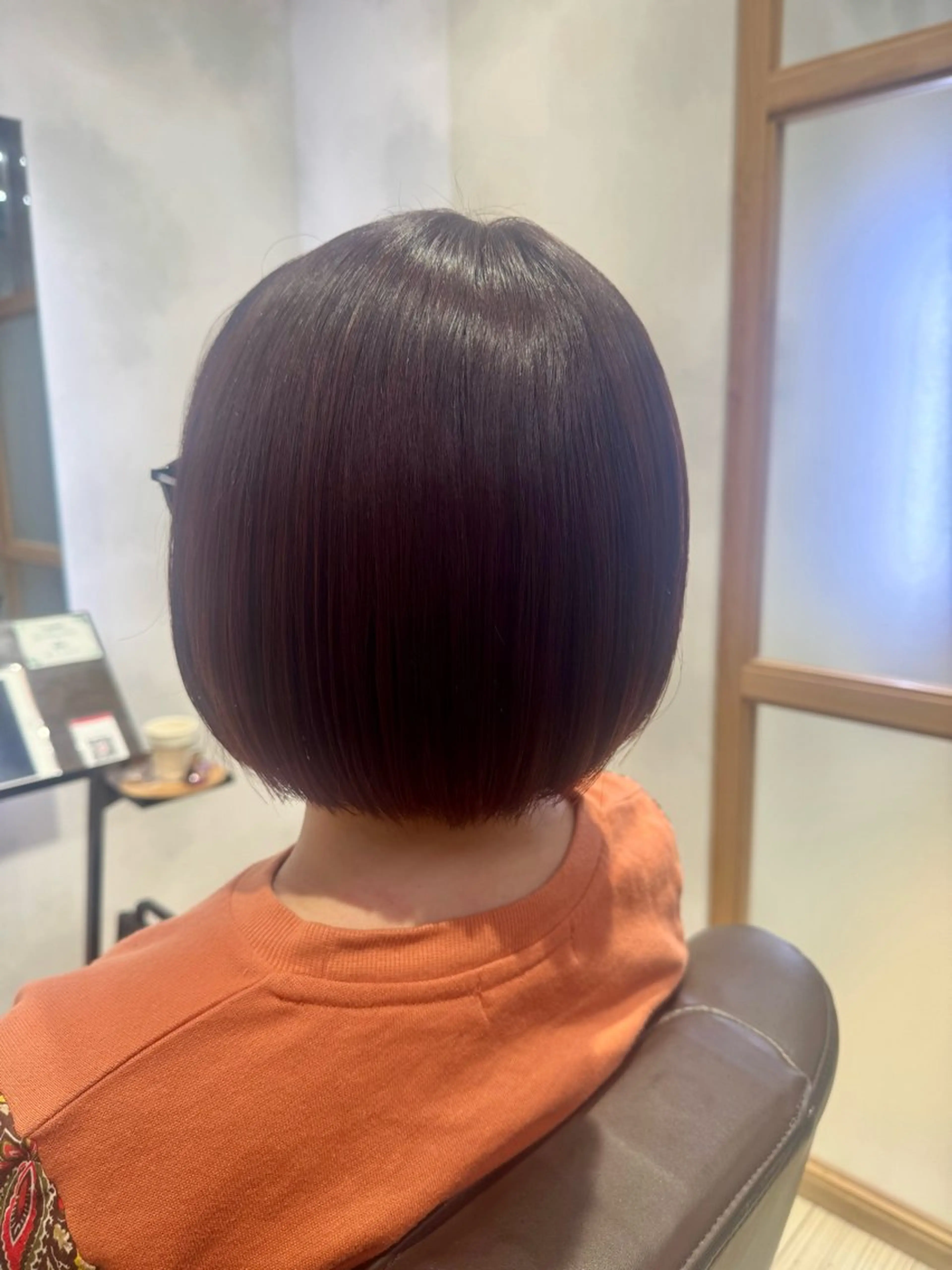 ショート カラー ブリーチ ブリーチなしカラー ピンクカラー ボブ ヘアカラー トリートメント 縮毛矯正/髪質改善 山田 省吾のヘアスタイル