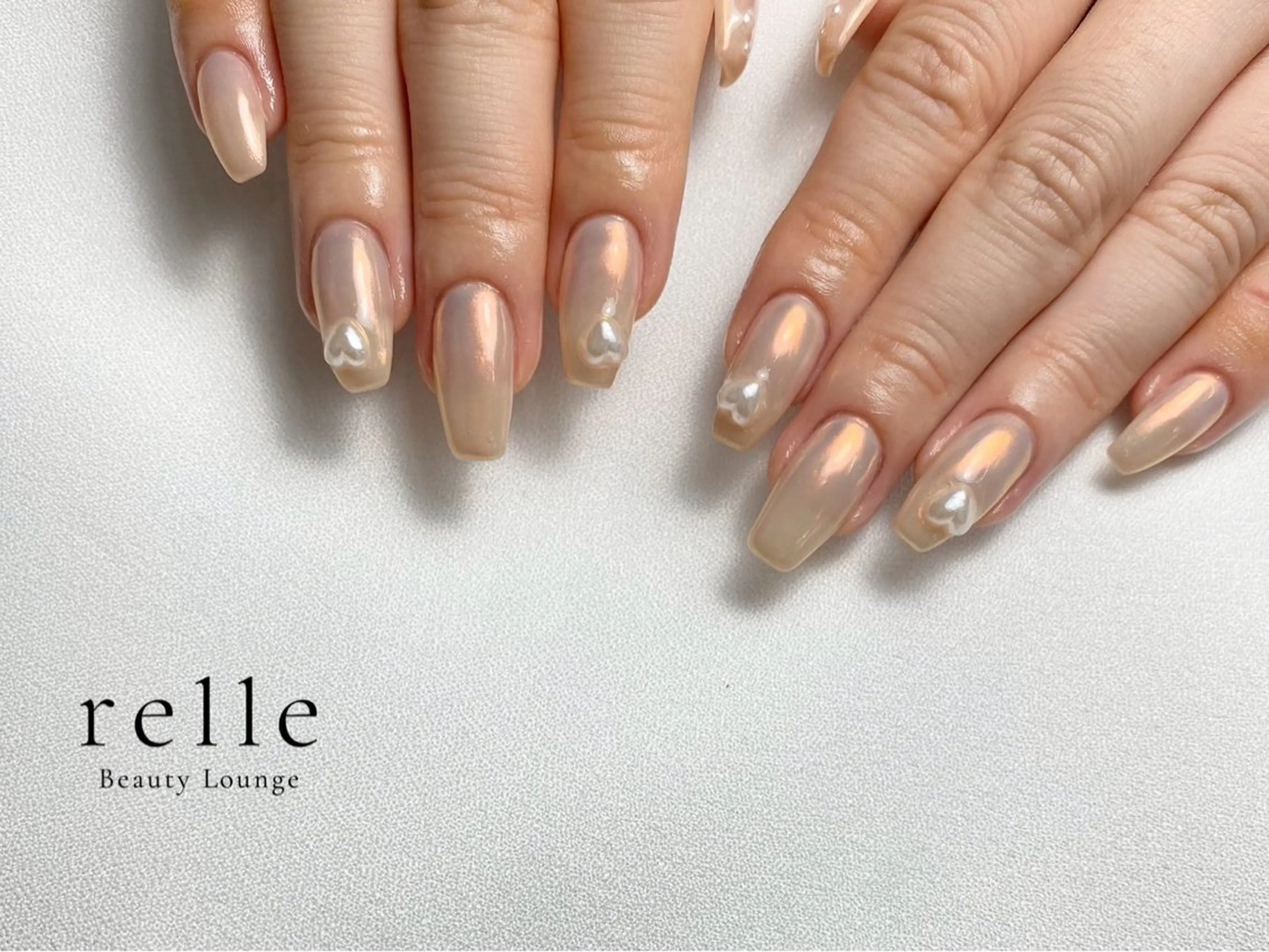 ネイル ハート ハンドネイル Beauty Lounge relle(リル)所属・relle 🥀✨ Kuronoのネイルデザイン