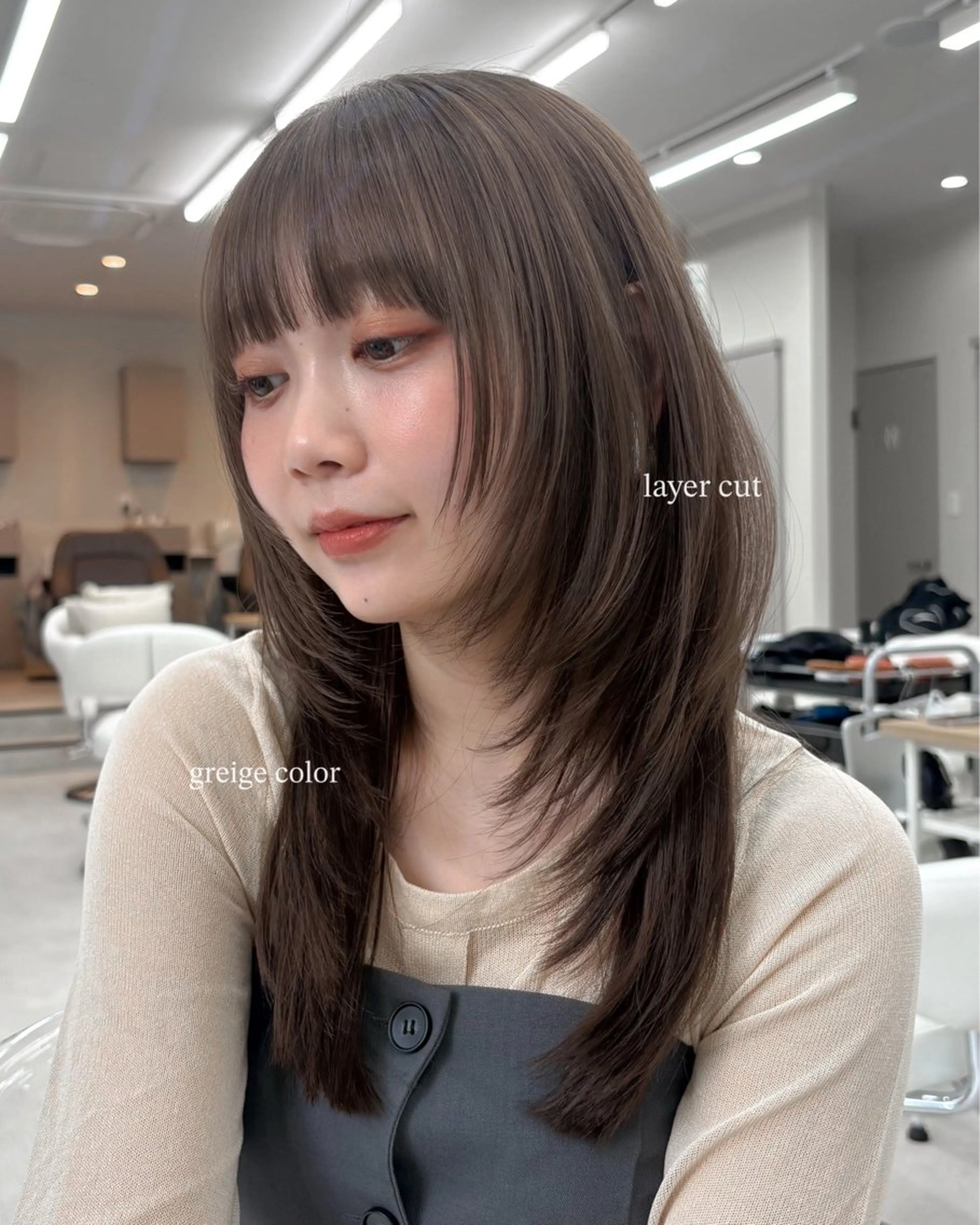 セミロング ヘアカラー トリートメント manami/ ショート/パーマのヘアスタイル