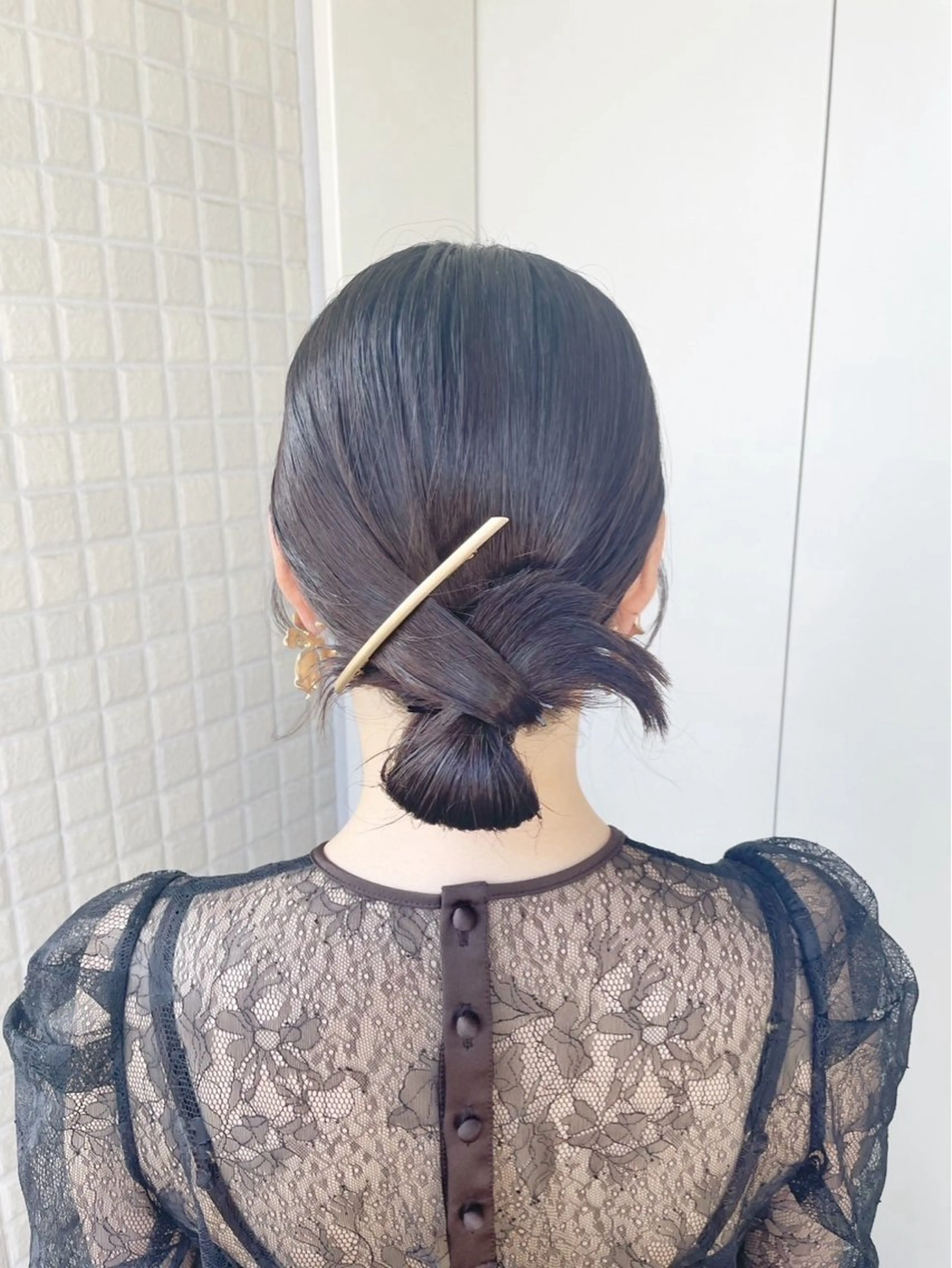 【🌟土日祝限定🌟】ヘアアレンジ/結婚式や2次会などに🤎の写真