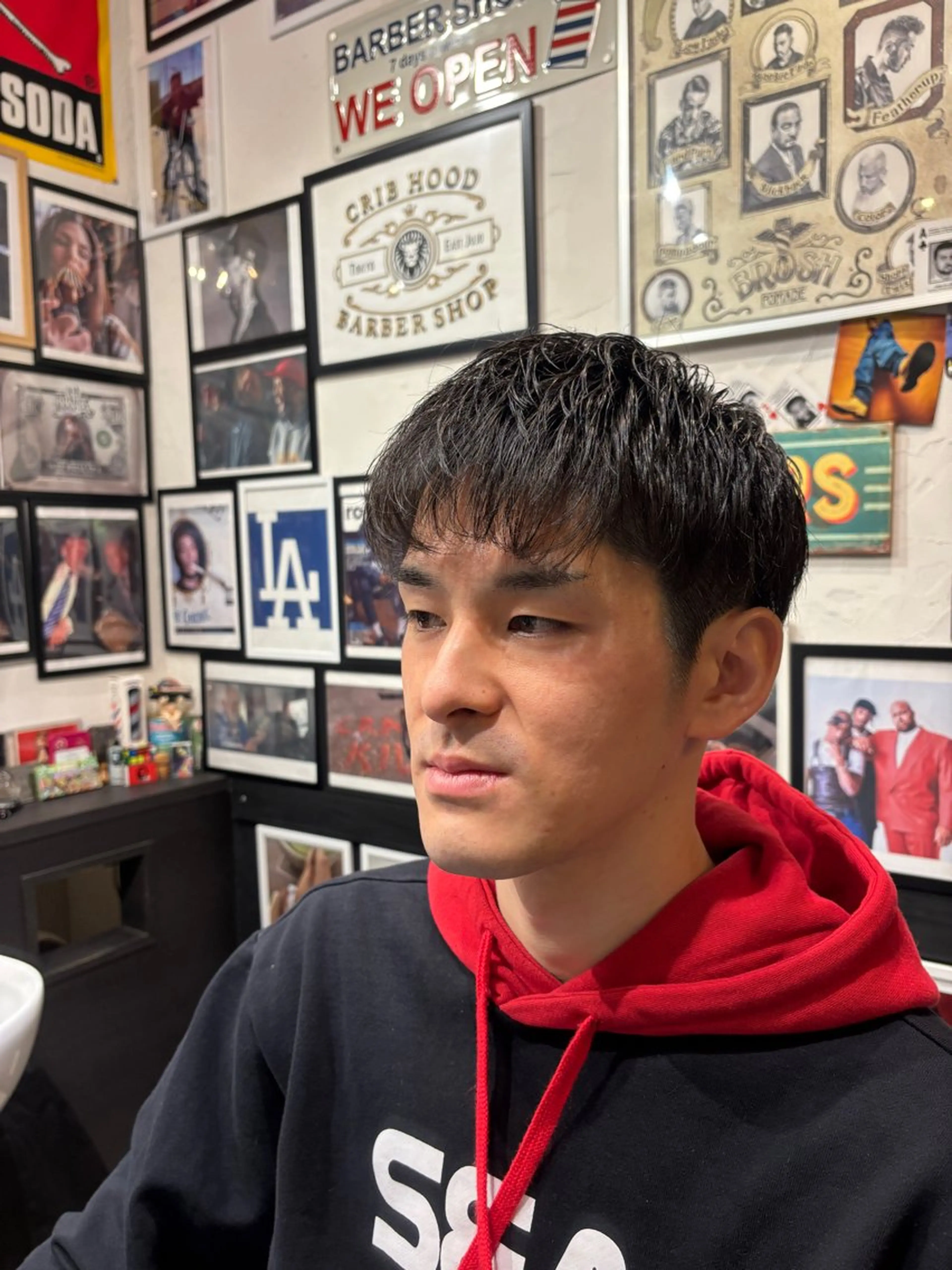 ショート パーマ メンズ CribHoodbarbershop所属・白井 昇太のヘアスタイル