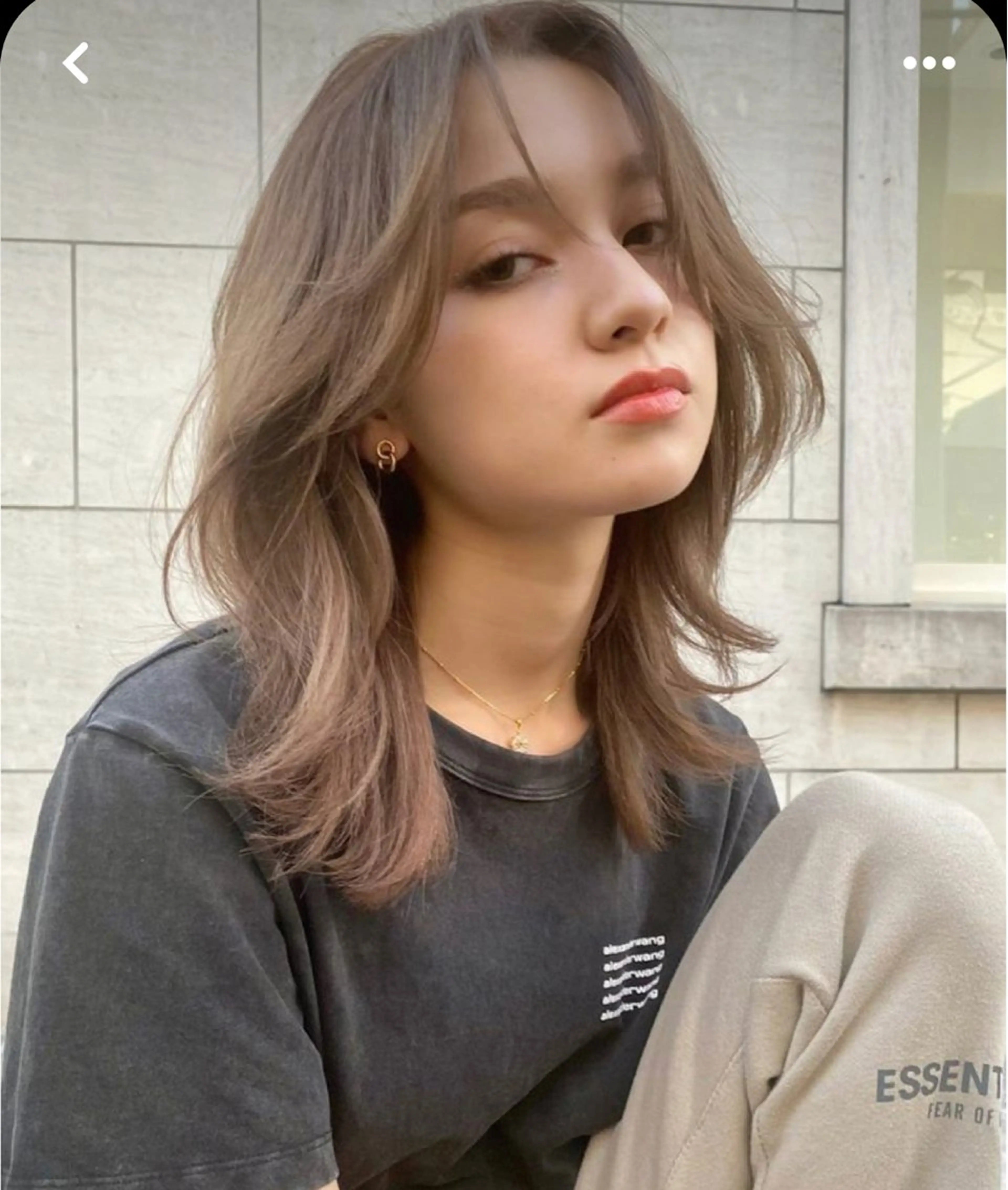 ミディアム カット ショート/ボブ/透明 感カラー/高橋あみのヘアスタイル