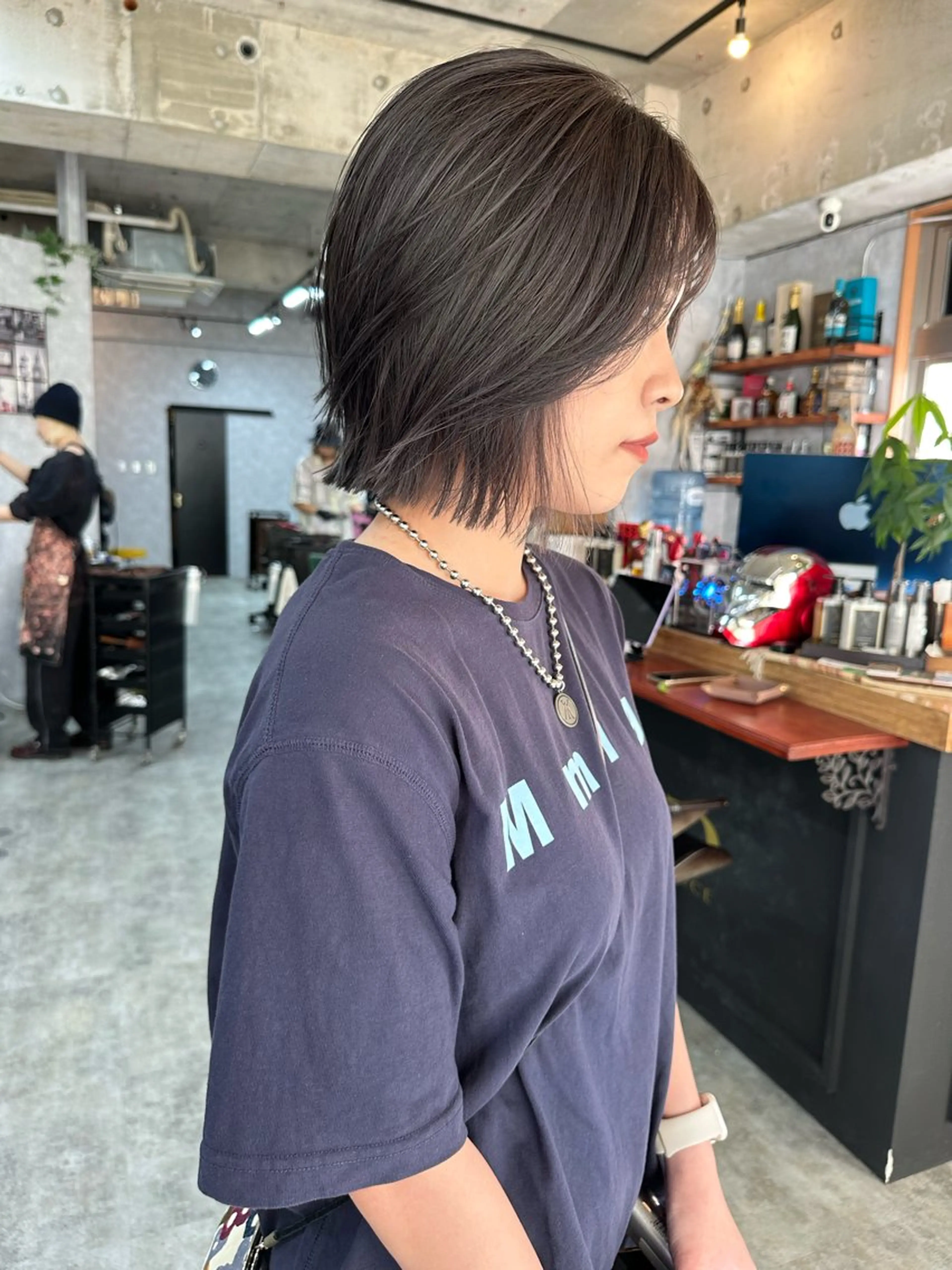 ショート 切りっぱなしボブ ショートボブ ハンサムショート 丸みショート ボブ ヘアカラー C’LD hair  produce /シールドヘア所属・モテ髪/ボブ/ショー ト/アダチフウトのヘアスタイル